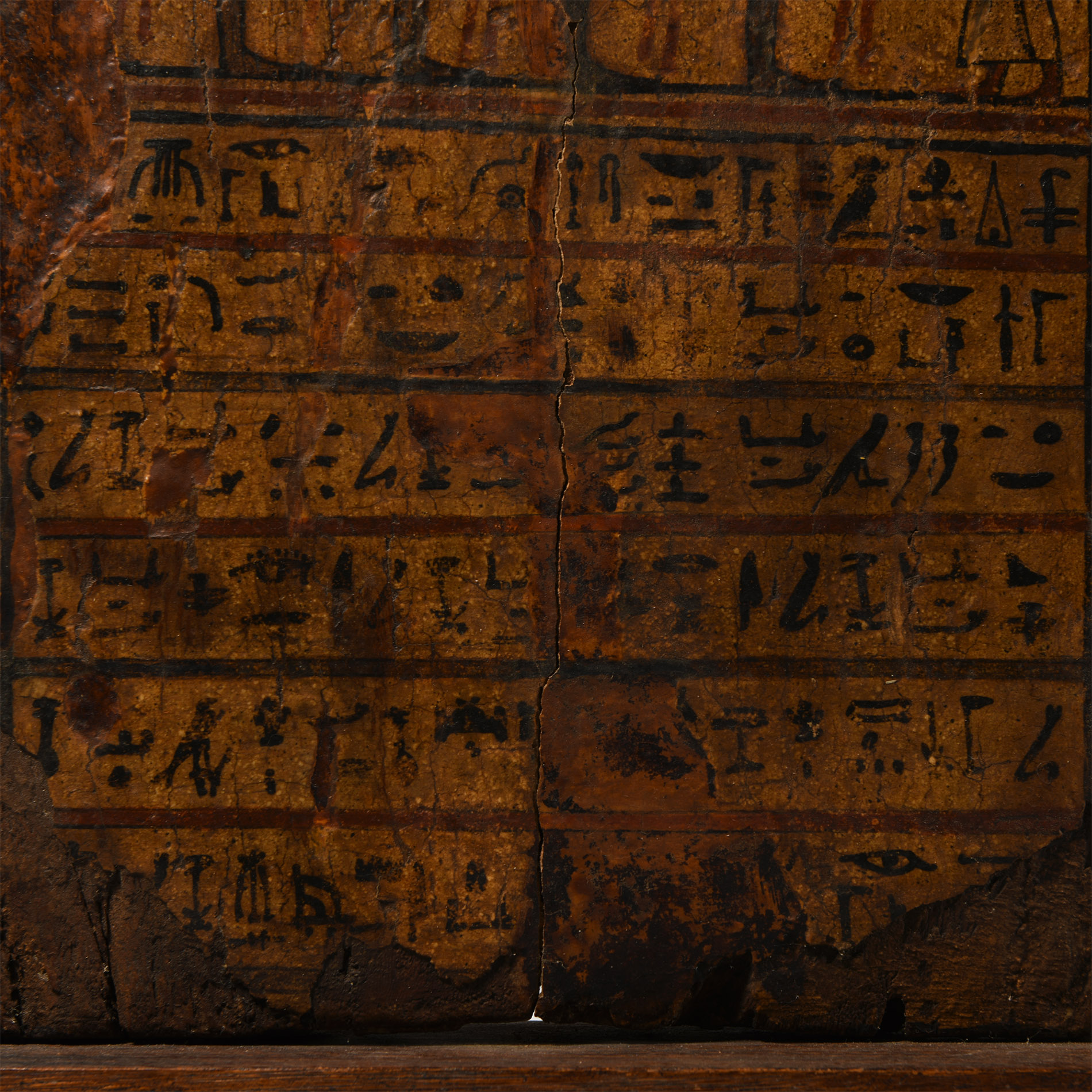 Egyptian Wooden Stela for Pa-di-Amun-(em)-ipat with Ra-Horakhty