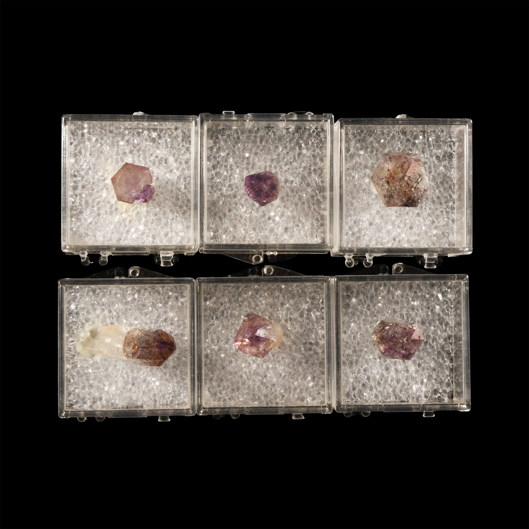 Natural History - Cased Amethyst Crystal Points [6]