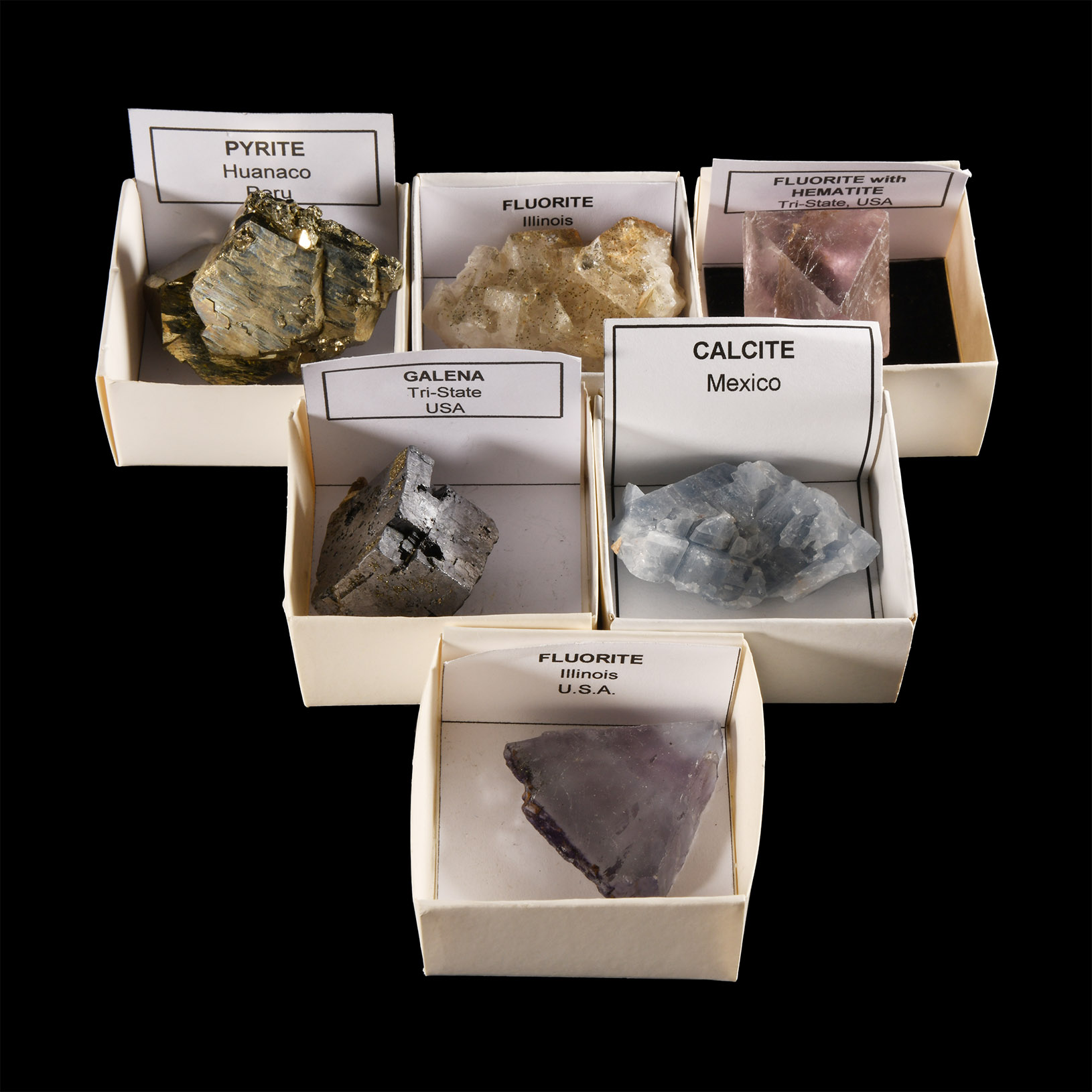 Natural History - Boxed Mineral Specimen Group [6]
