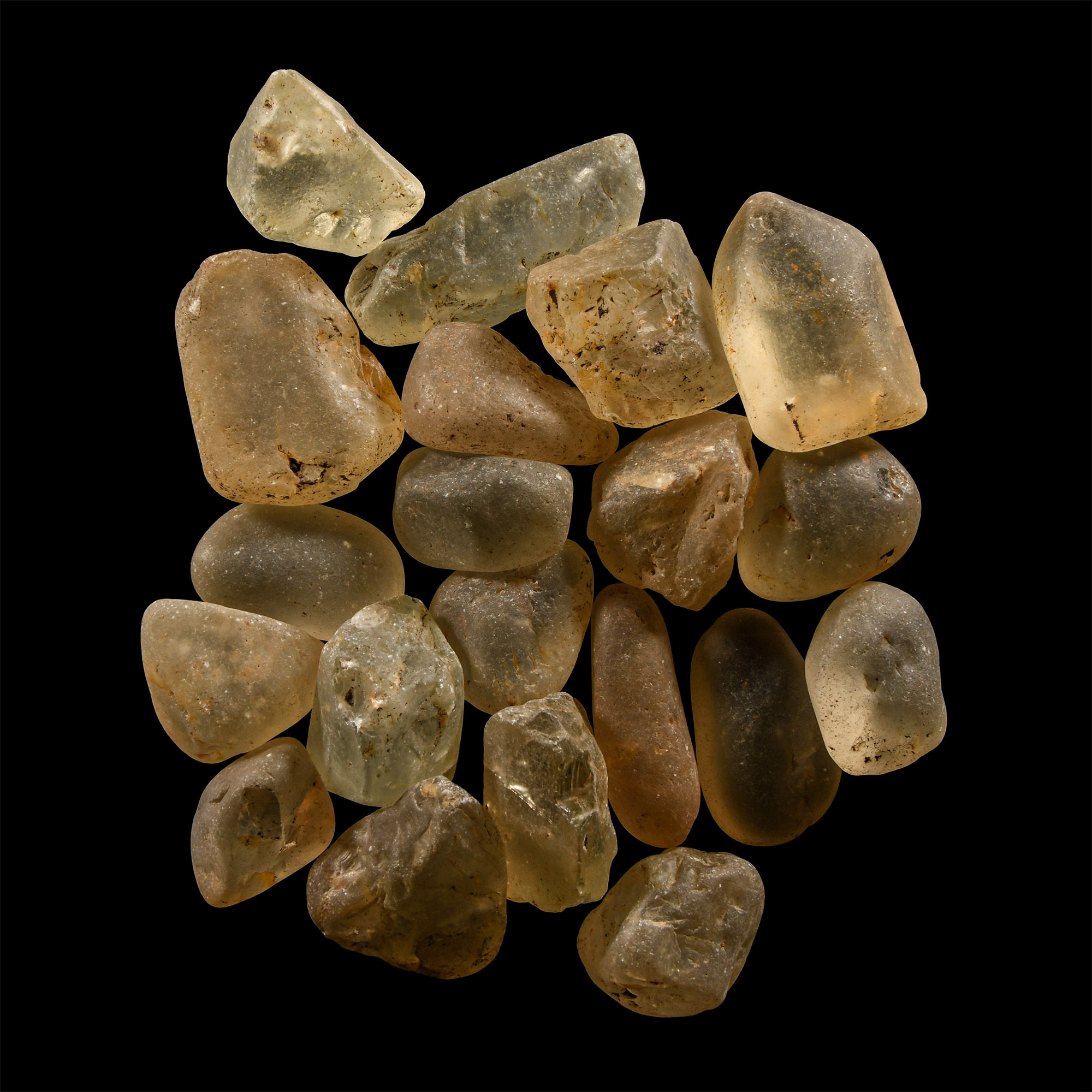 Natural History - Yellow Topaz Mineral Specimen Group [20]
