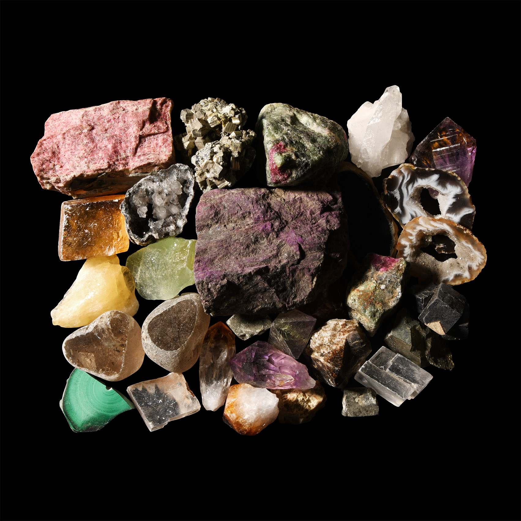 Natural History - Mixed Mineral Specimen Collection [30]