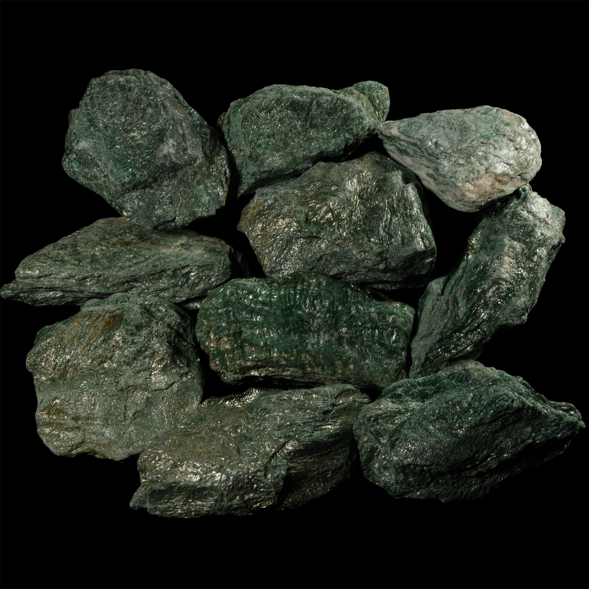 Natural History - Large Green Fuchsite Mineral Specimen Group [10]