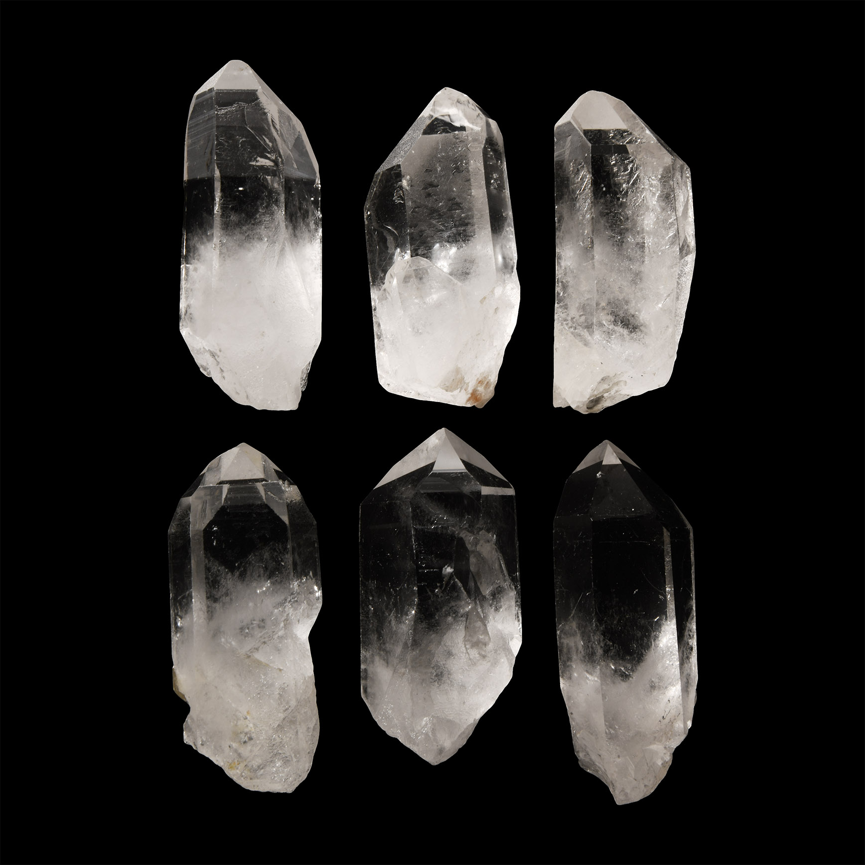 Natural History - Large Quartz Rock Crystal Point Group [6]