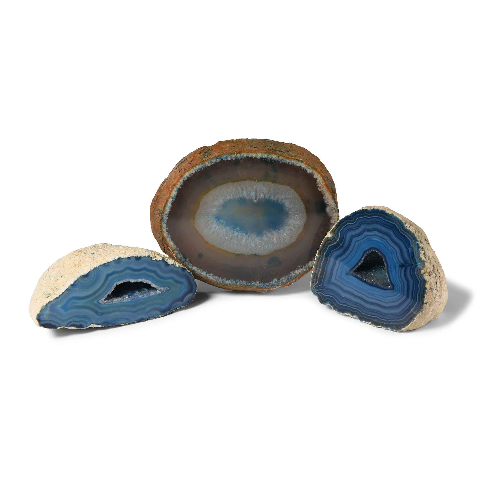 Natural History - Agate Crystal Geode Cut Section Collection [3]
