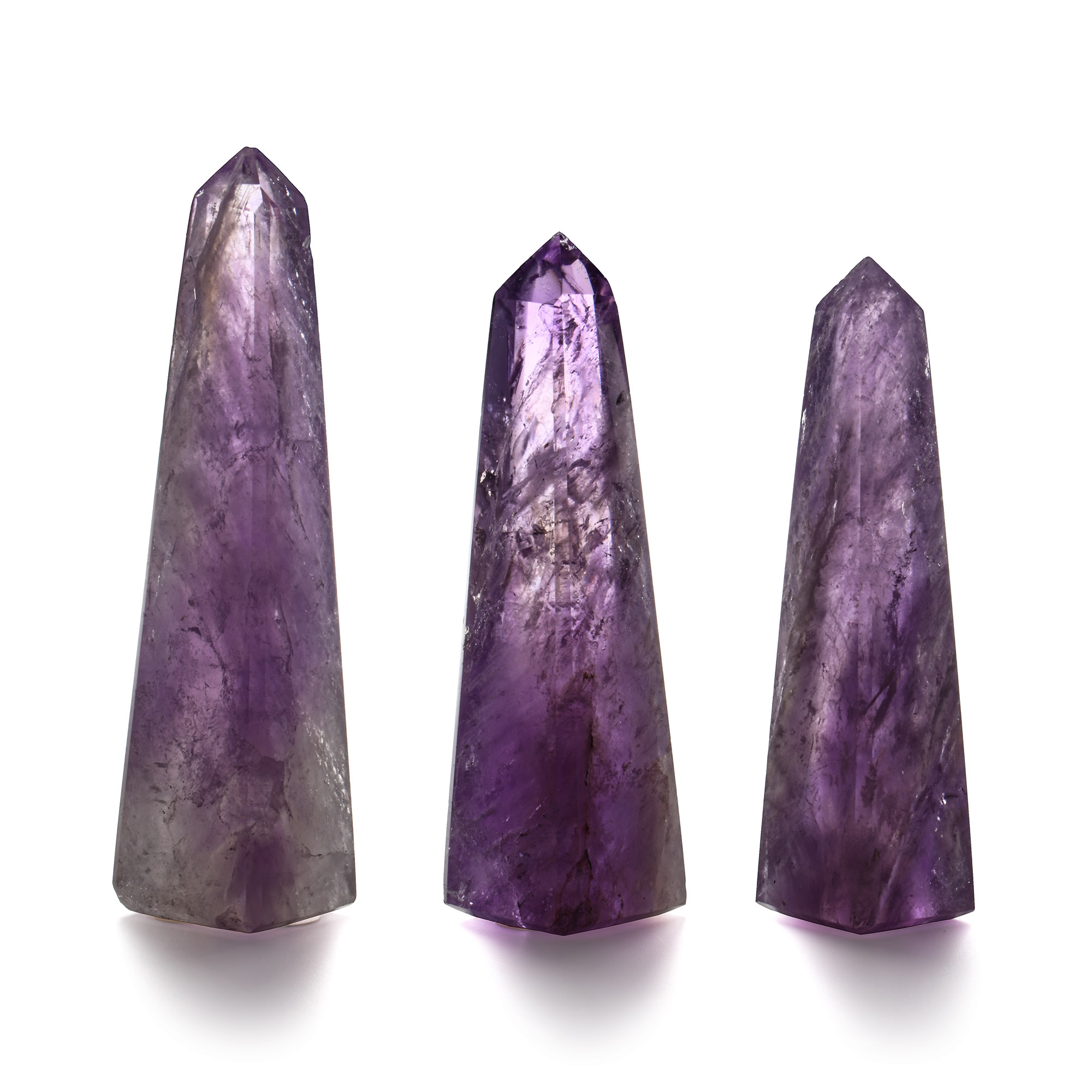 Natural History - Boxed Polished Amethyst Crystal Obelisk Group [3]
