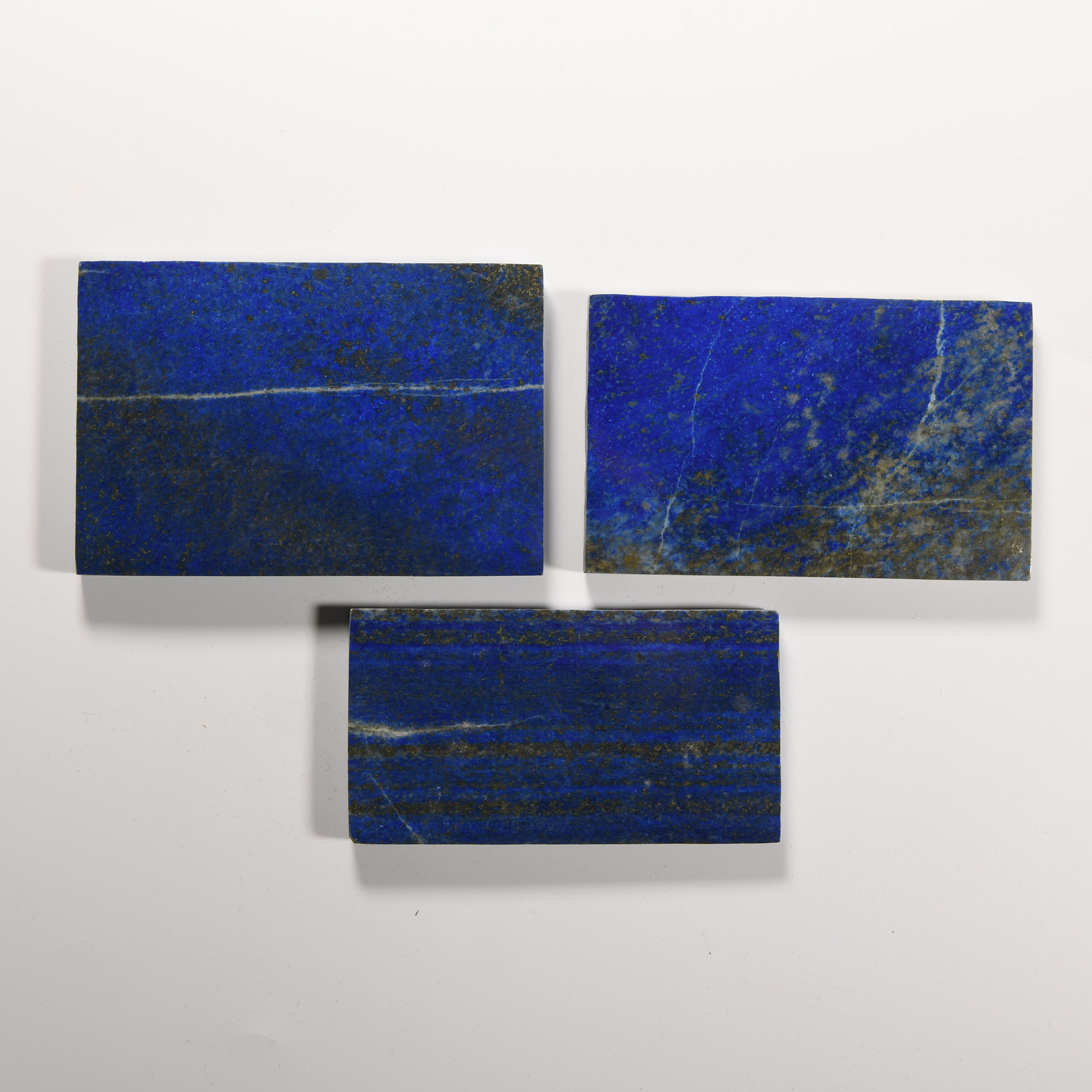 Natural History - Cut and Polished Lapis Lazuli Tile Group [3]