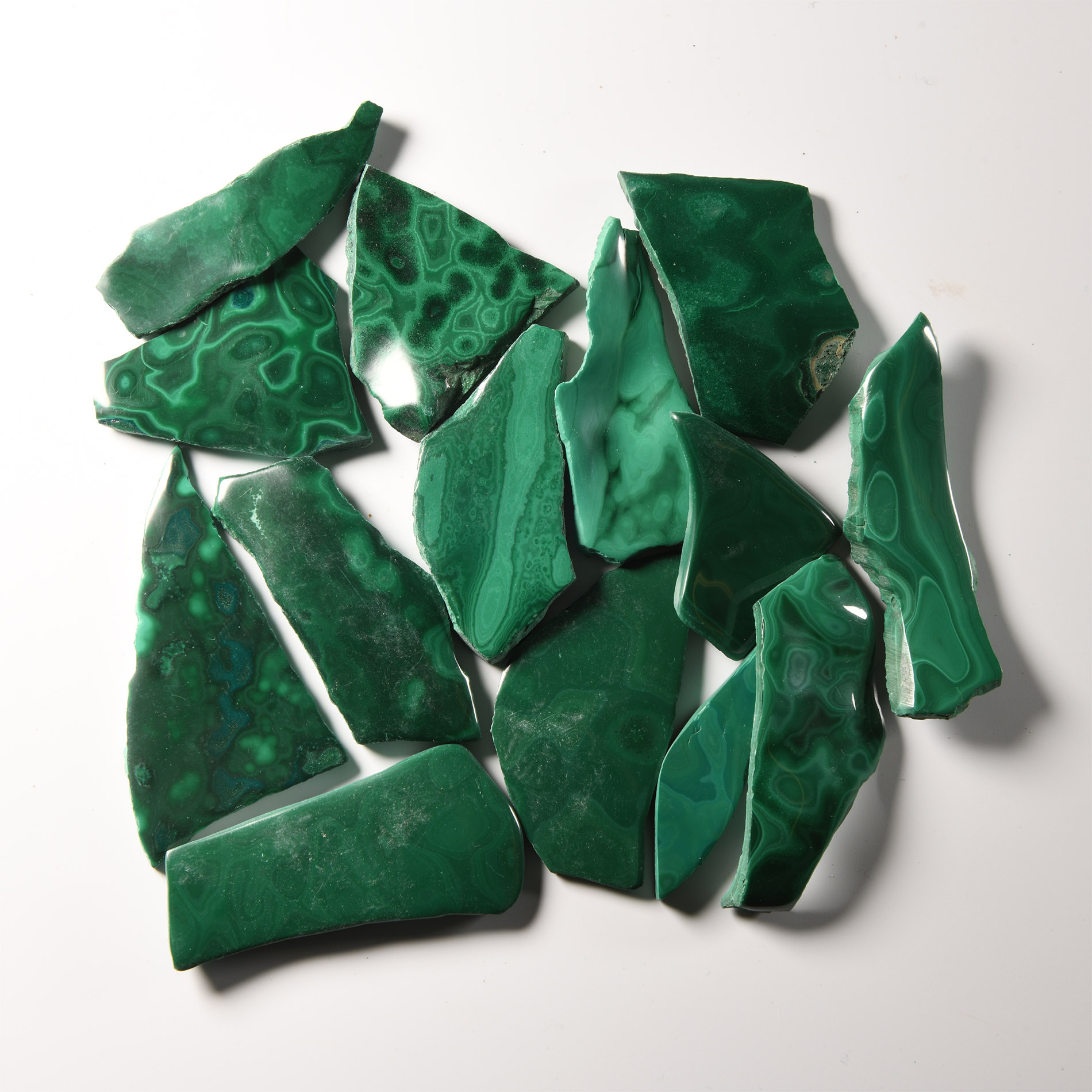 Natural History - Polished Malachite Sheet Collection [14]