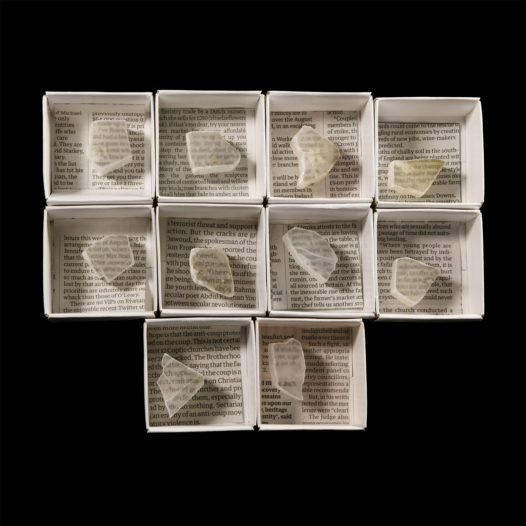 Natural History - Boxed Selenite Mineral Specimen Group [10]