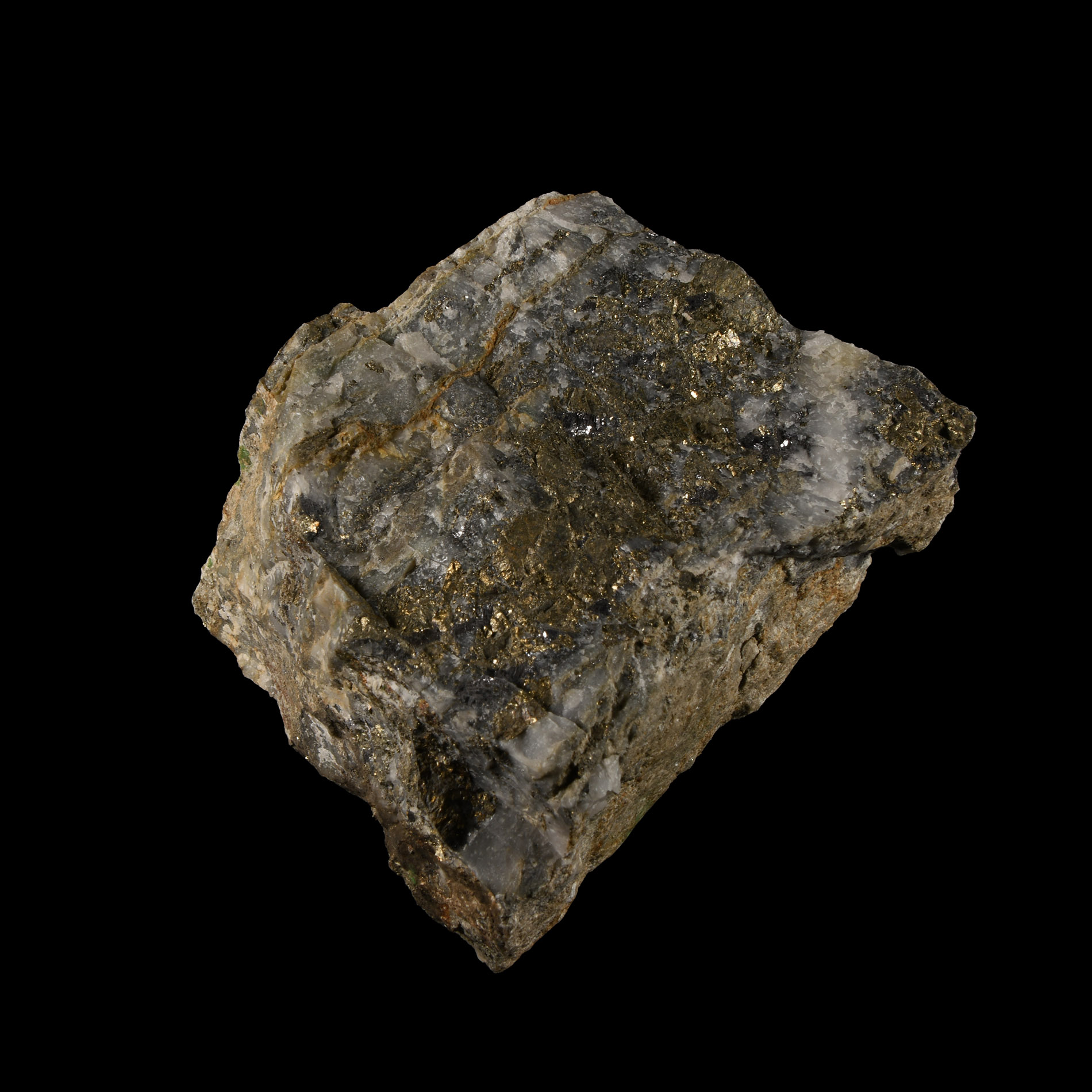 Natural History - Cut and Polished Pyrite Crystal Block