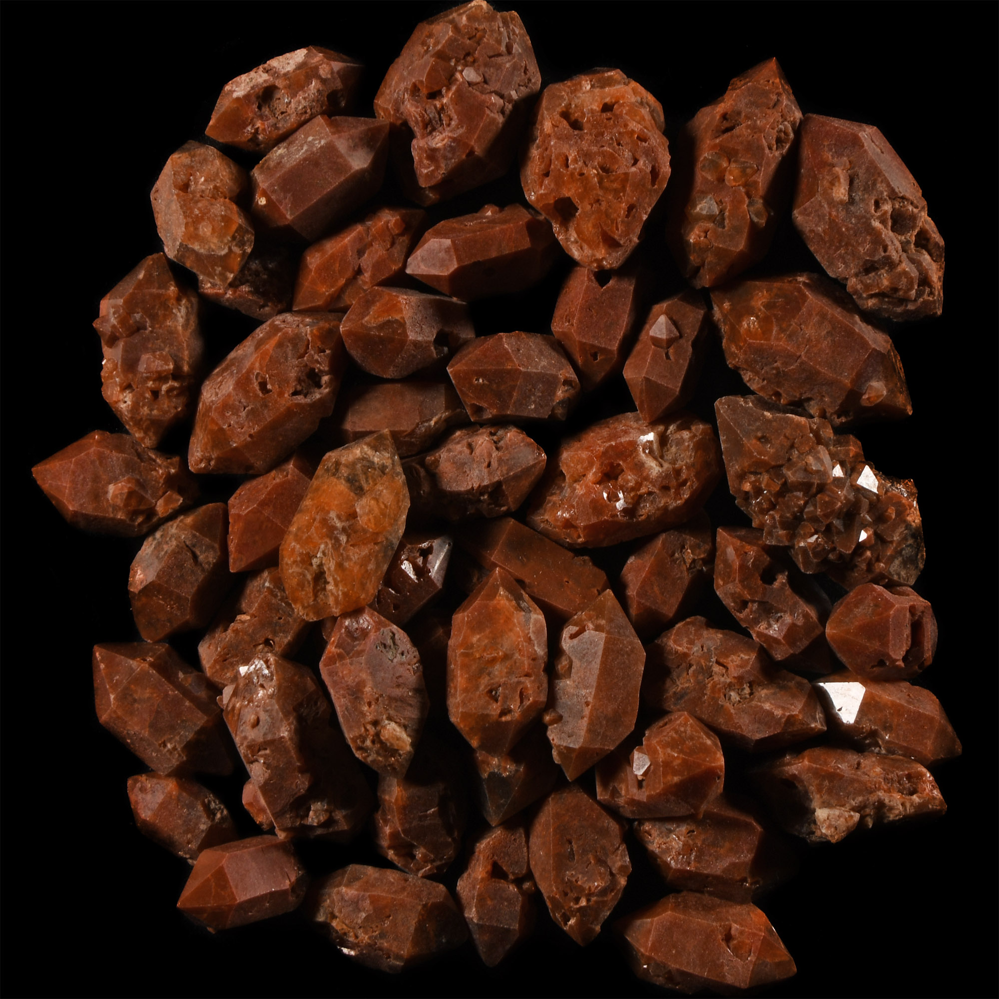Natural History - Hematoid Quartz Crystal Specimen Group [50]