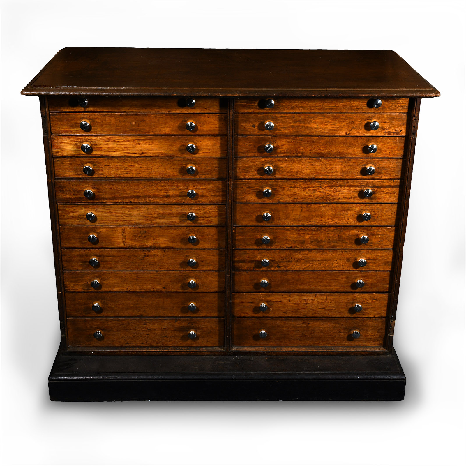 Large Pine Collector's Cabinet