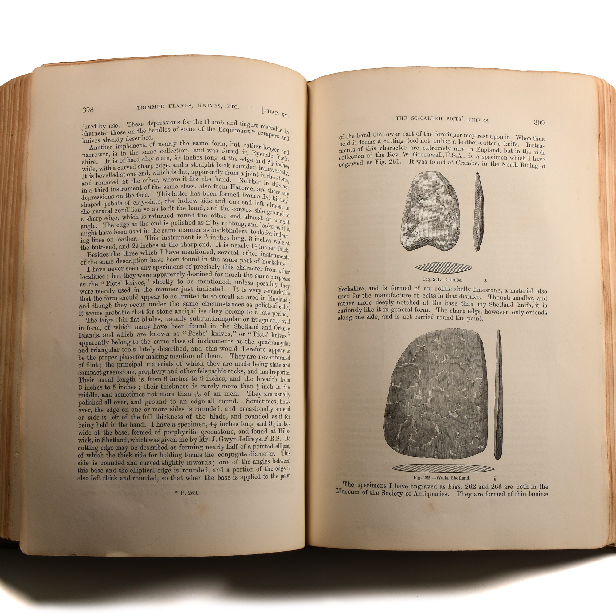 Archaeological Books - Evans - The Ancient Stone Implements, Weapons, and Ornaments, of Great Britain