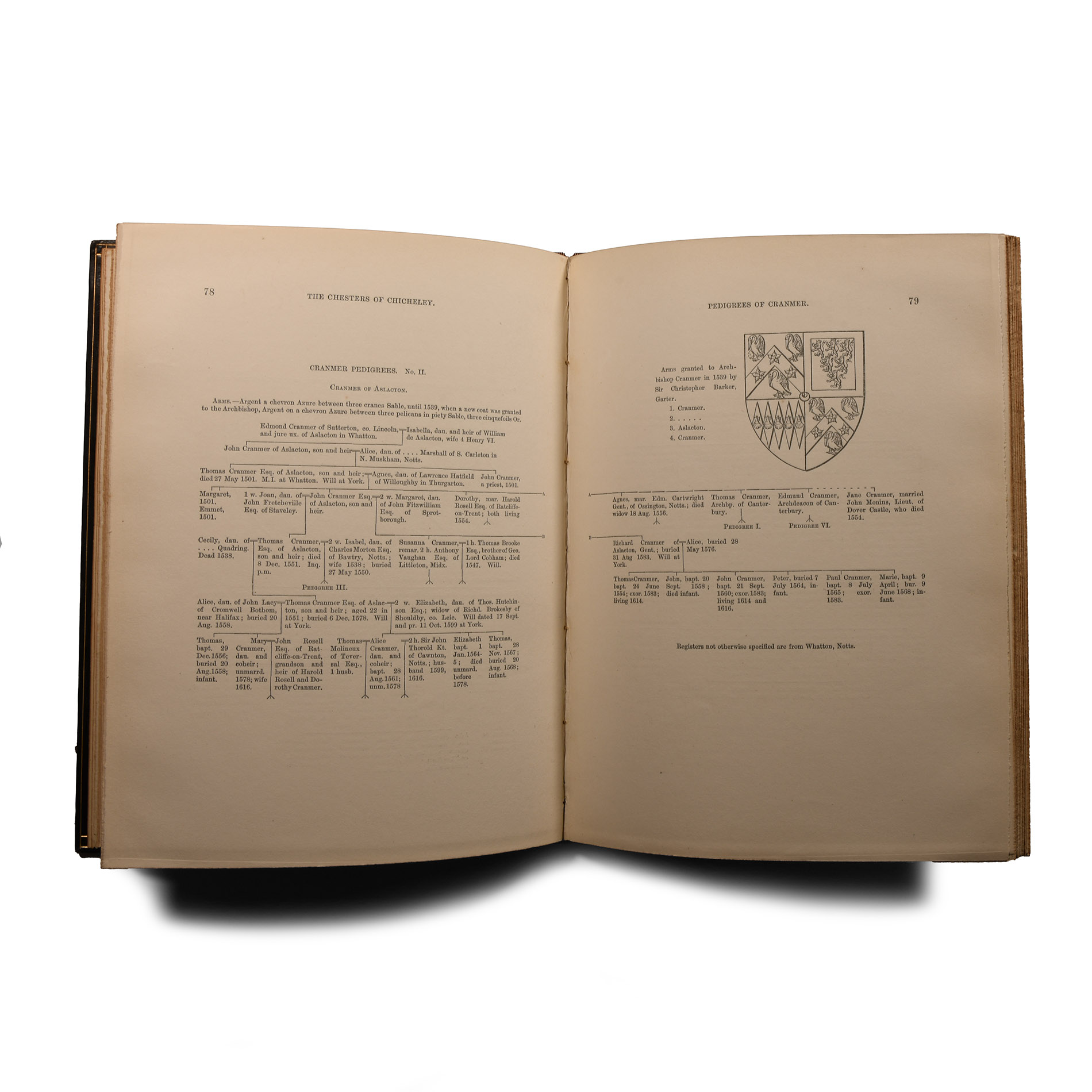 General Books - Waters - Genealogical Memoirs of the Kindred Families of Thomas Cranmer, Archbishop of Canterbury, and Thomas Wood, Bishop of Lichfield