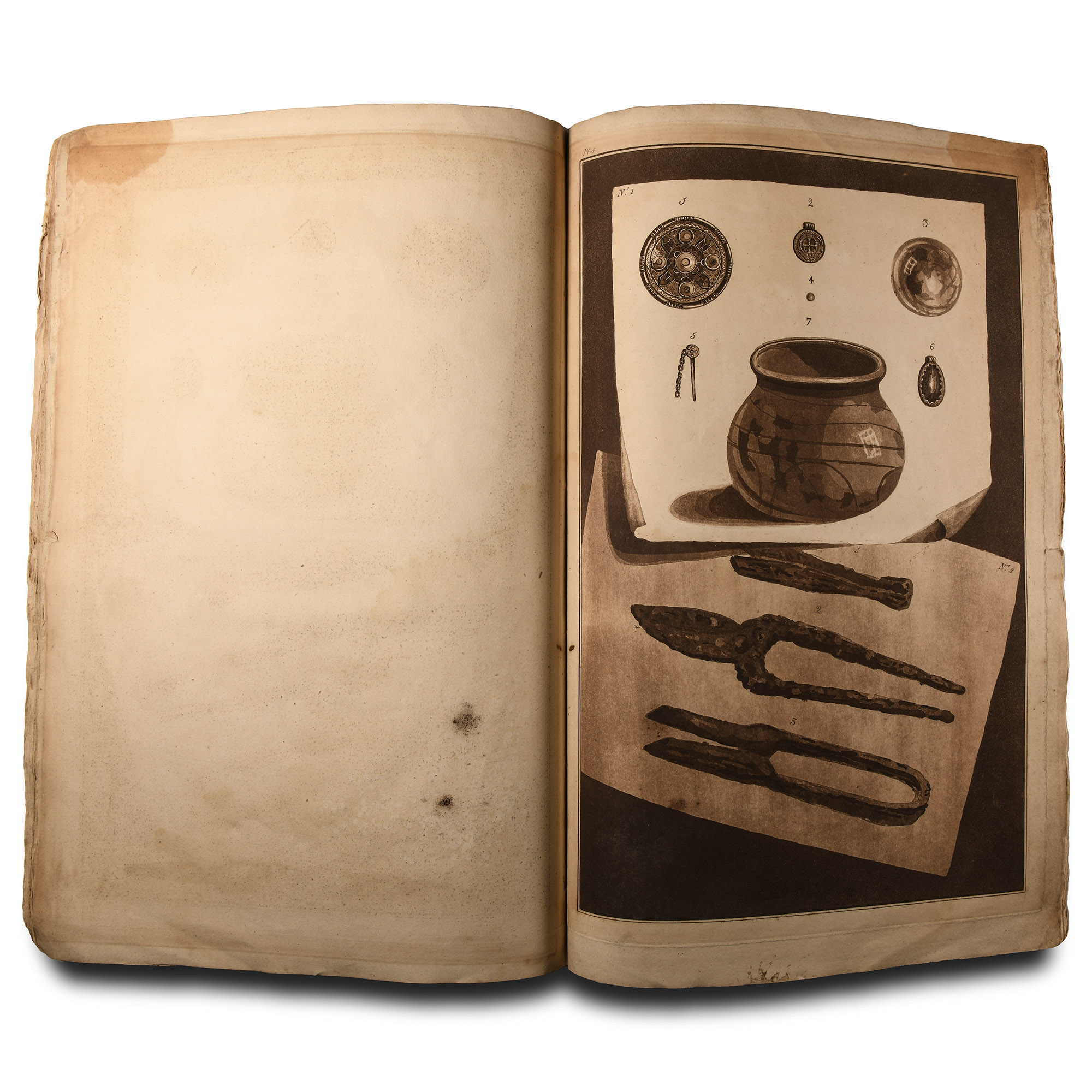 Archaeological Books - Douglas - Nenia Britannica or, an Account of Some Hundred Sepulchres, of the Ancient Inhabitants of Britain