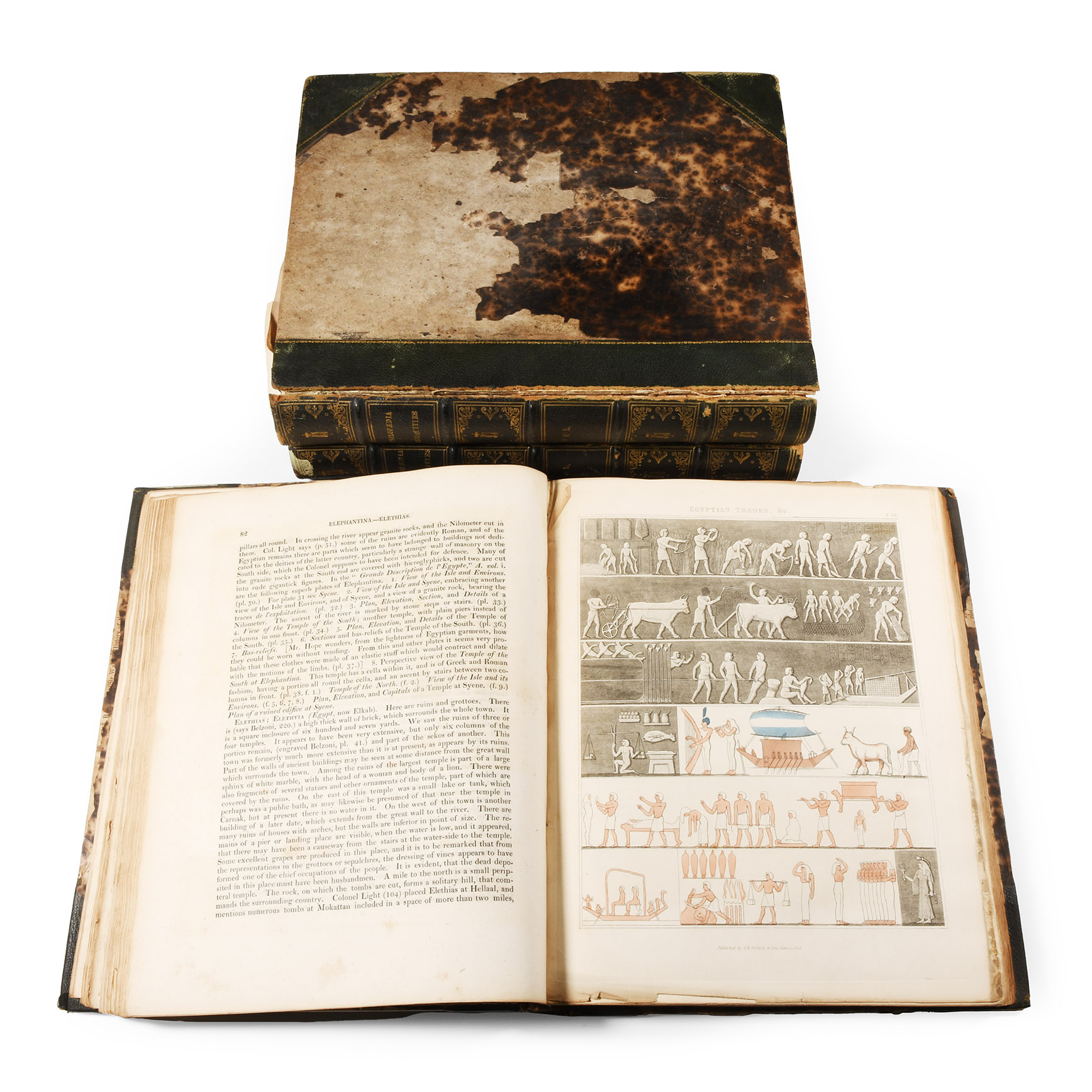 Archaeological Books - Fosbroke - Encyclopedia of Antiquities Vol 1 & 2, and Foreign Topography