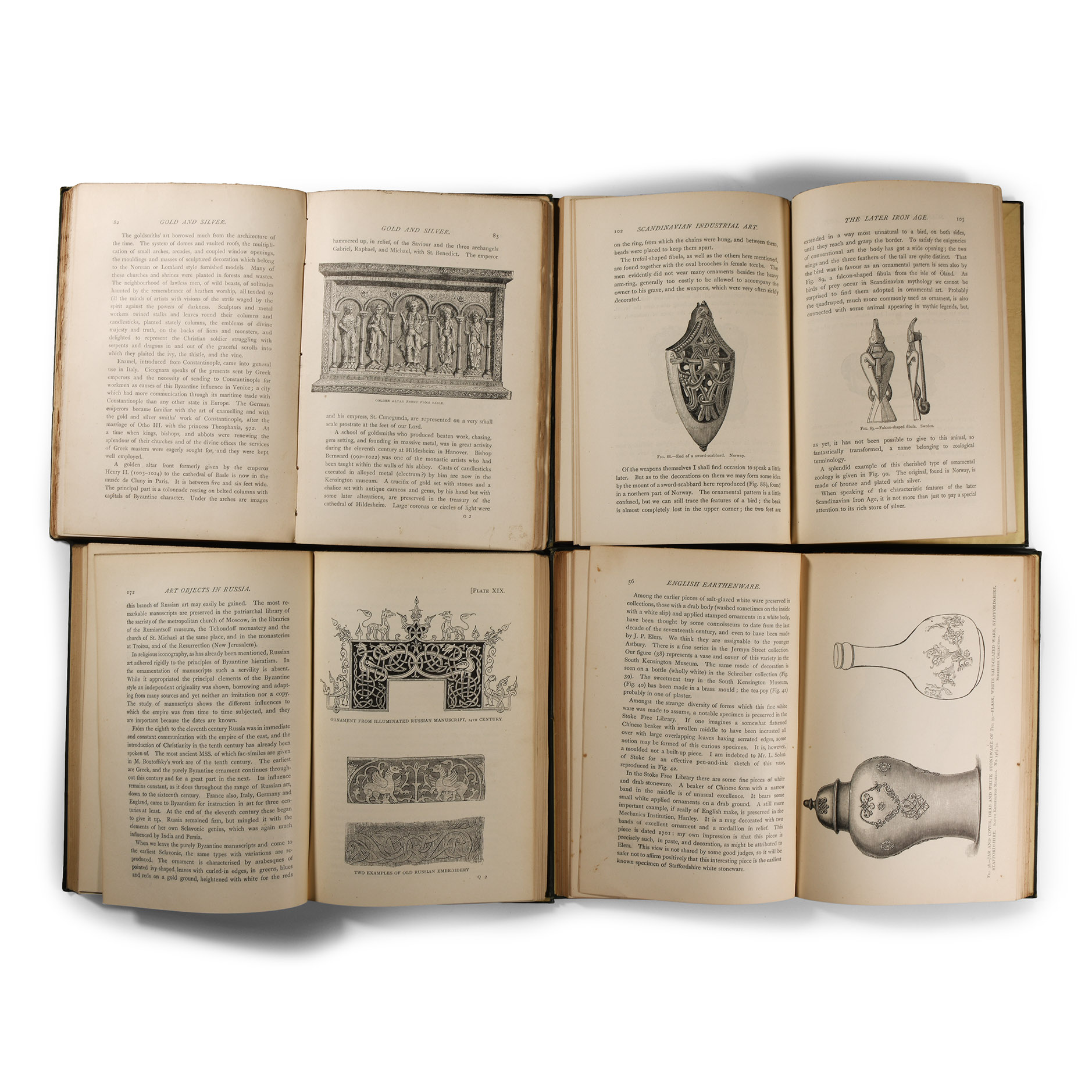 Archaeological Books - J. Starkie Gardner - Victoria and Albert & South Kensington Museums Art Handbooks - 14 Volumes