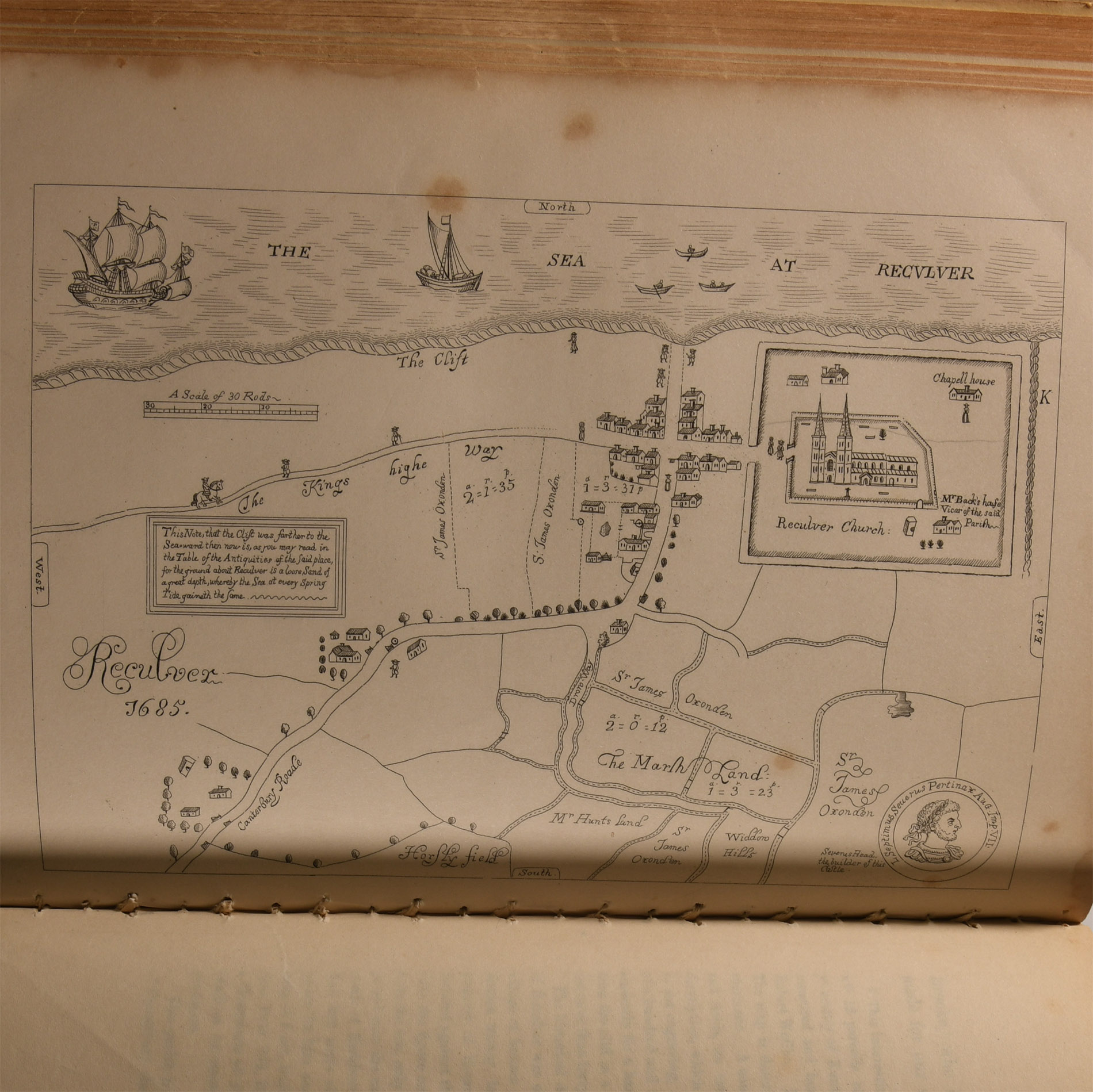 Archaeological Books - Roach Smith & Fairholt - The Antiquities of Richborough, Reculver, and Lymne, in Kent
