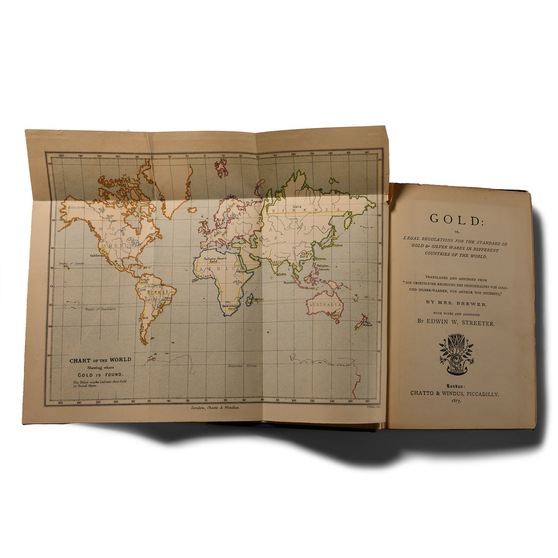 Archaeological Books - Streeter - Gold: Legal Regulations for the Standard of Gold & Silver Wares in Different Countries of the World
