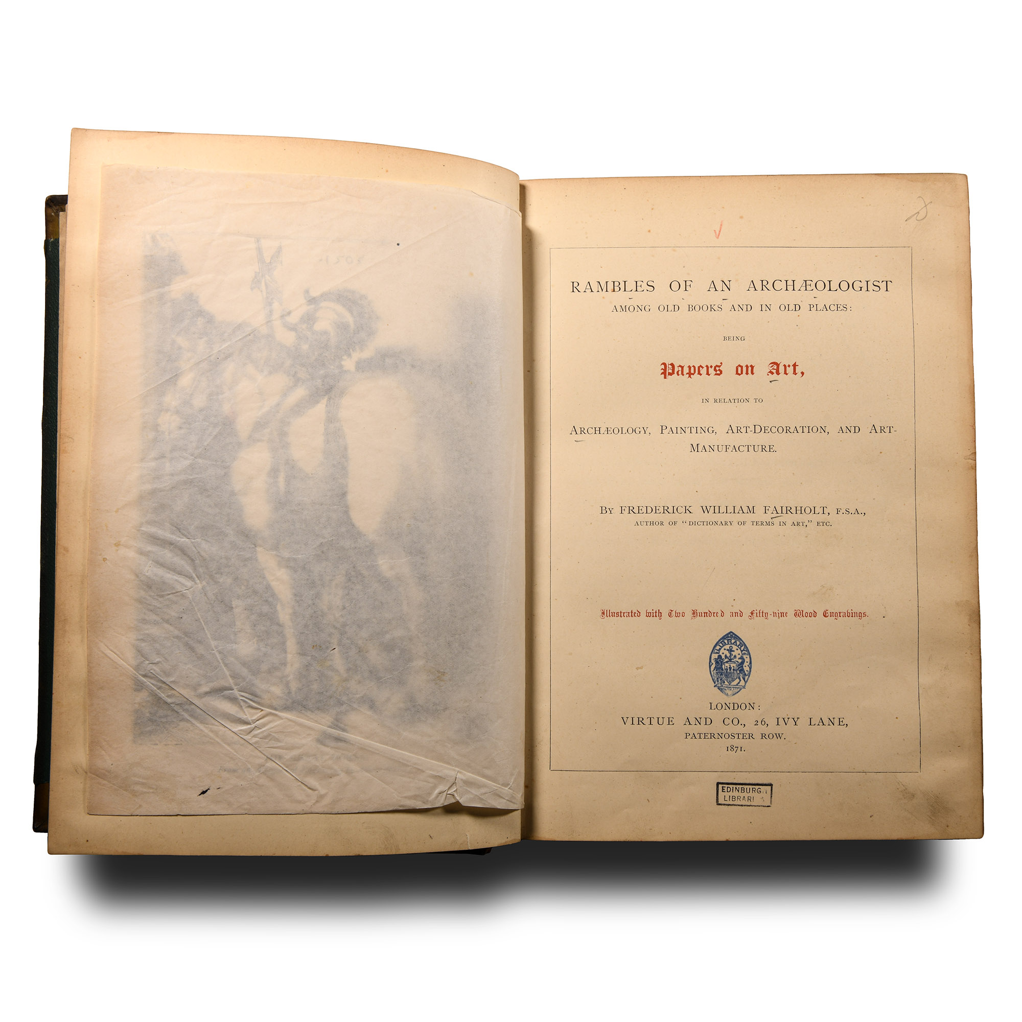 Archaeological Books - Fairholt - Rambles of an Archaeologist
