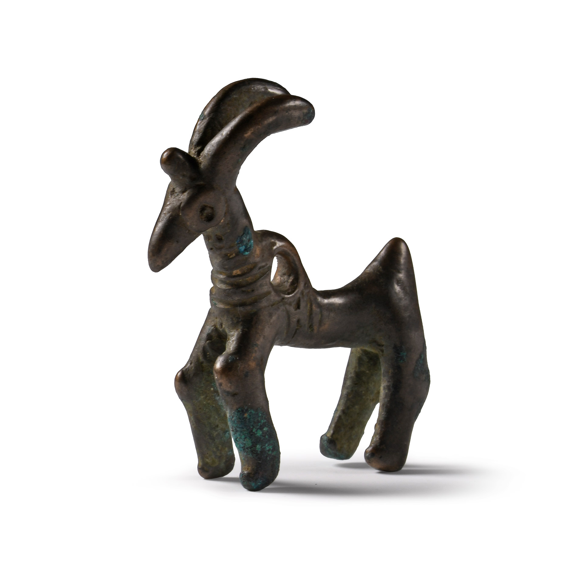 Luristan Bronze Ibex Amulet