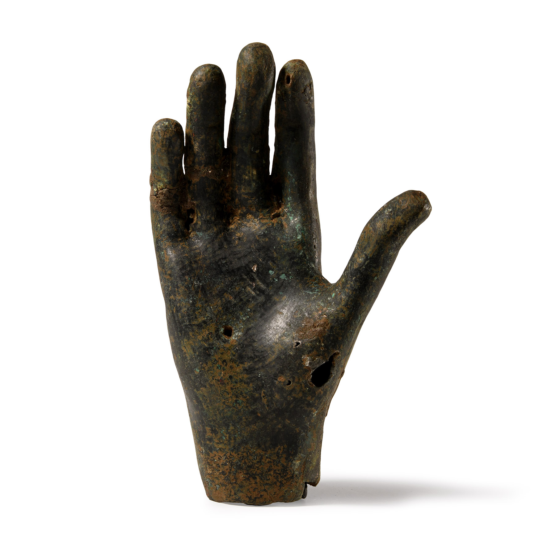Roman Bronze Hand-Shaped Military Standard Finial