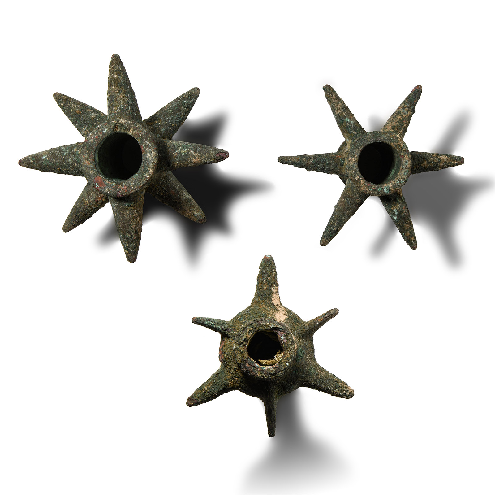 Western Asiatic Spiked Bronze Macehead Group