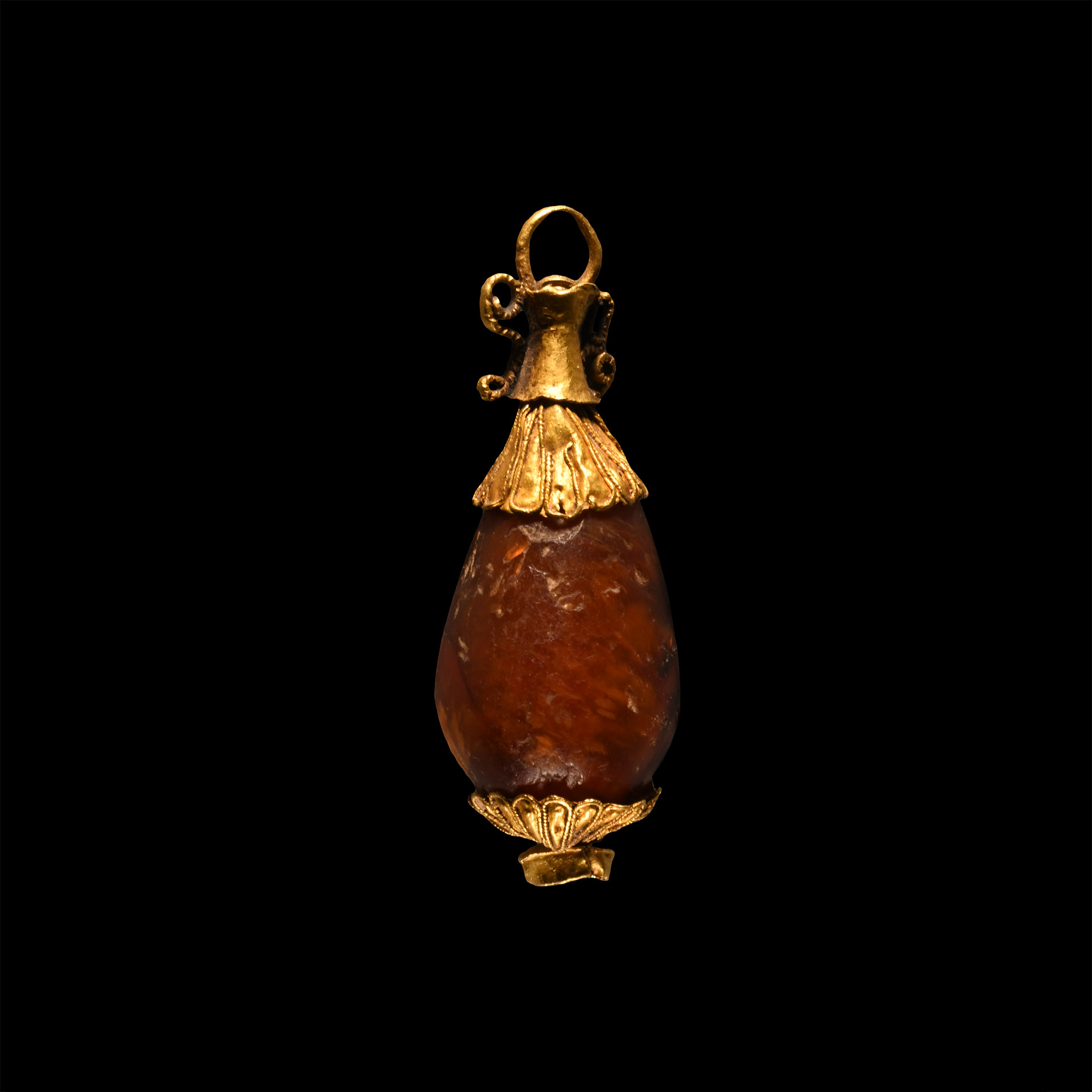 Hellenistic Gold Amphora-Shaped Pendant