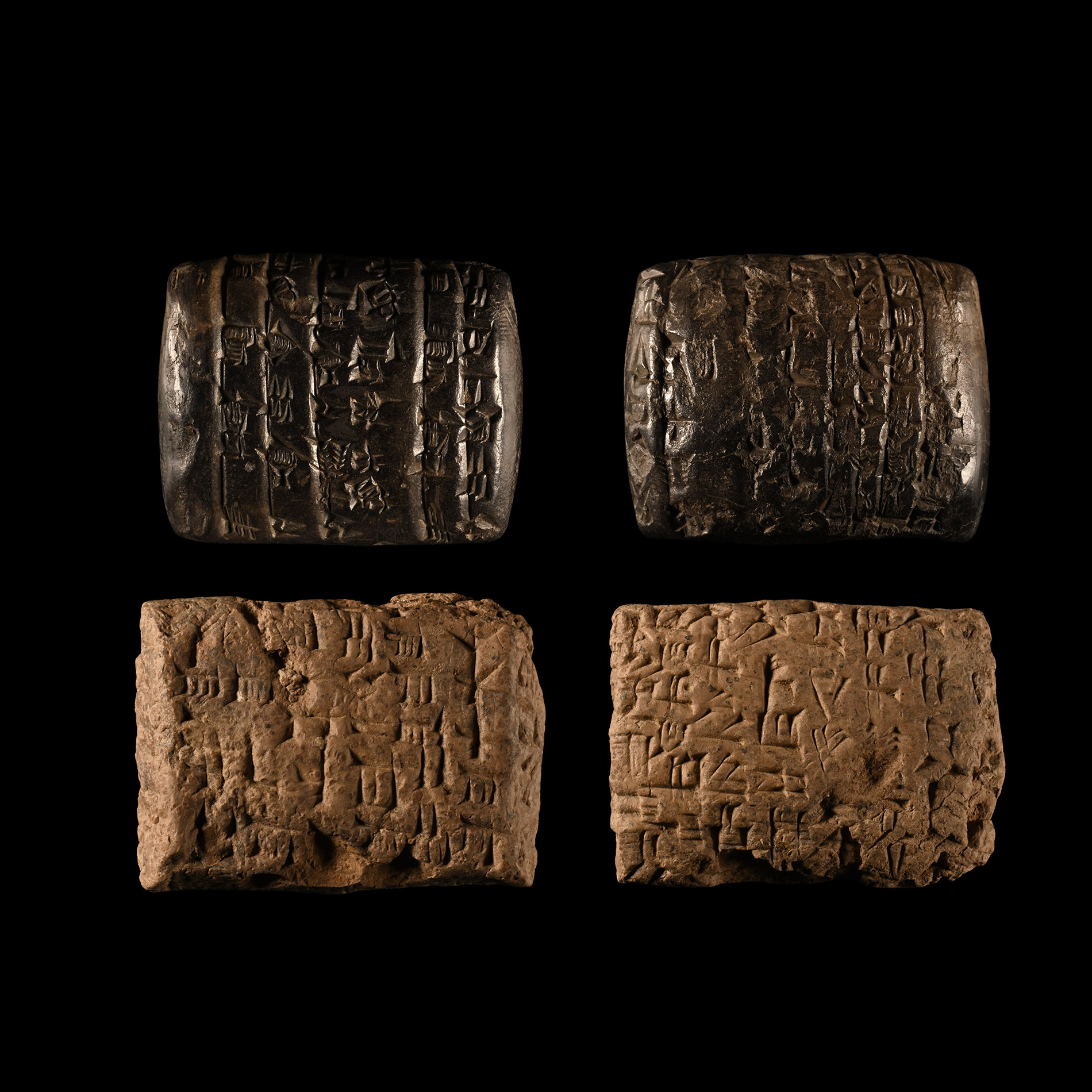 Sumerian Cuneiform Tablet Group with Legal Texts