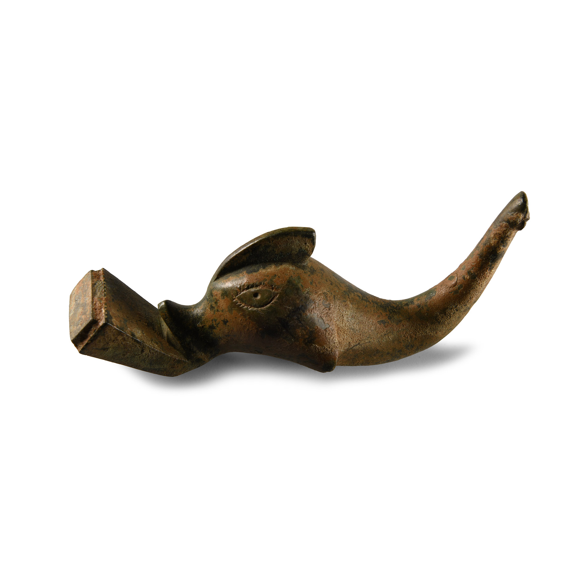 Roman Bronze Dolphin Figure