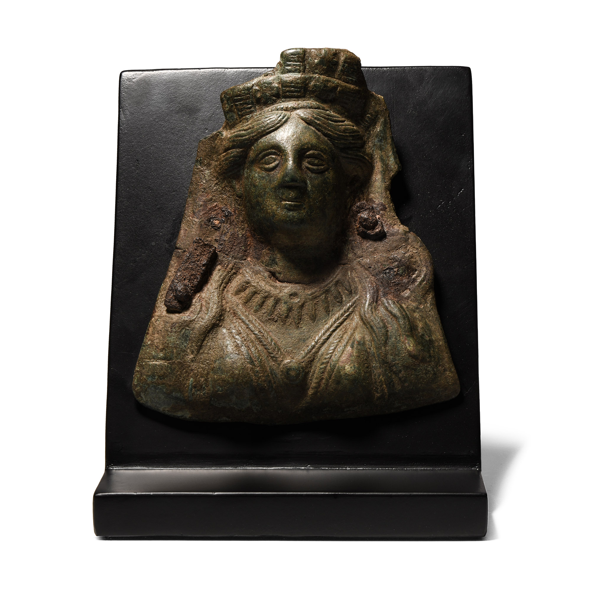 Roman Bronze Goddess Applique