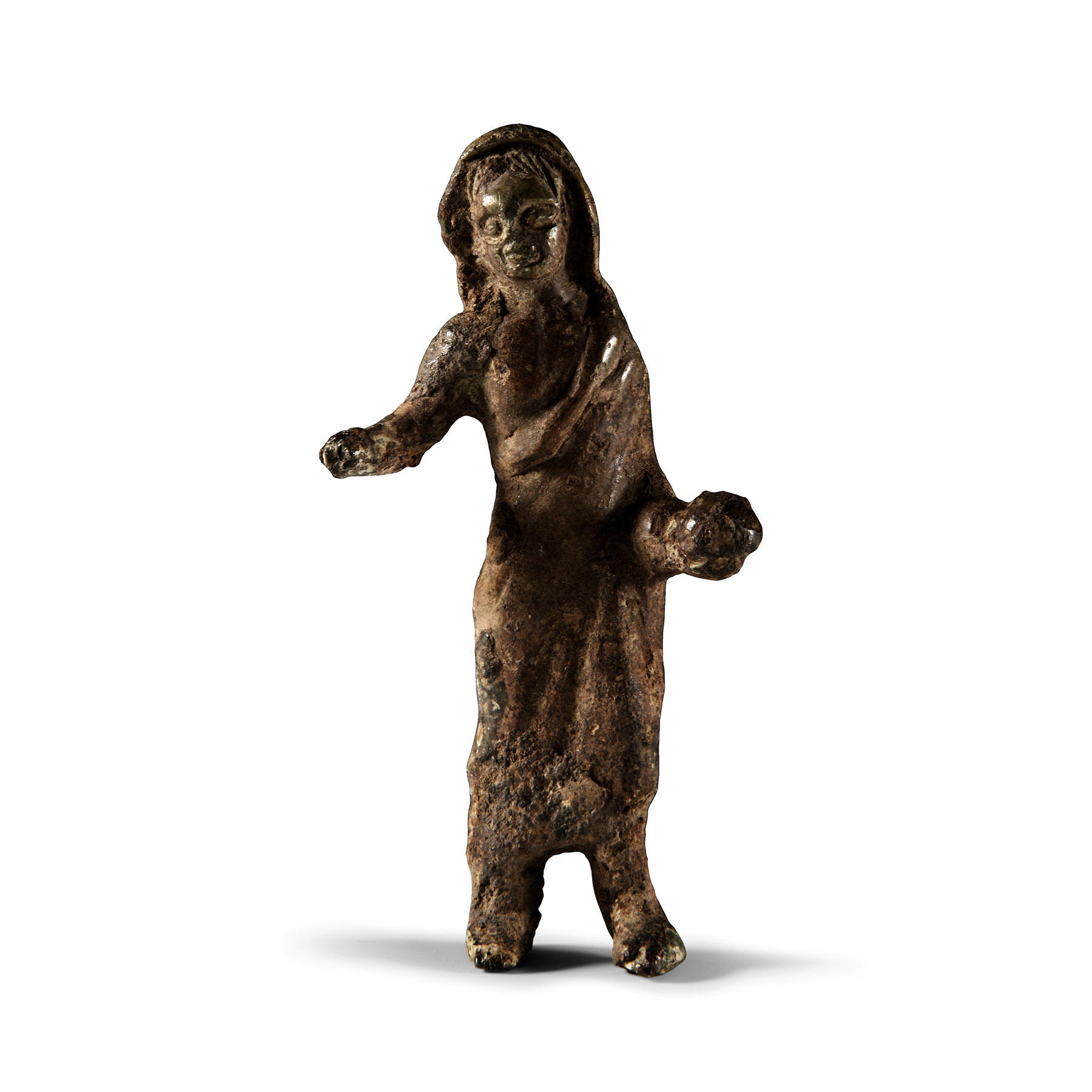 Etruscan Bronze Figure of a Man