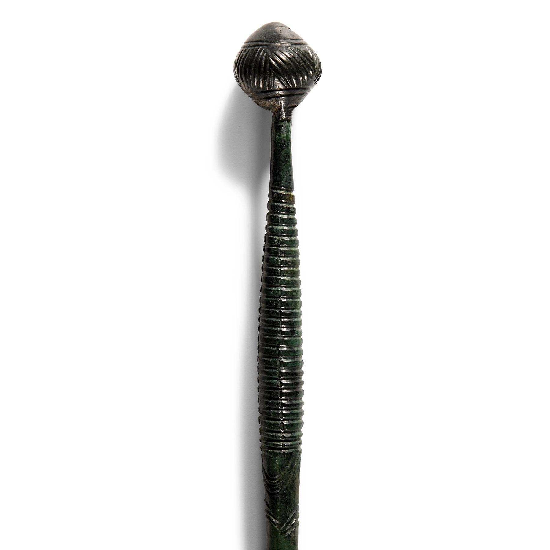 Extremely Large Bronze Age Pin with Knop Finial