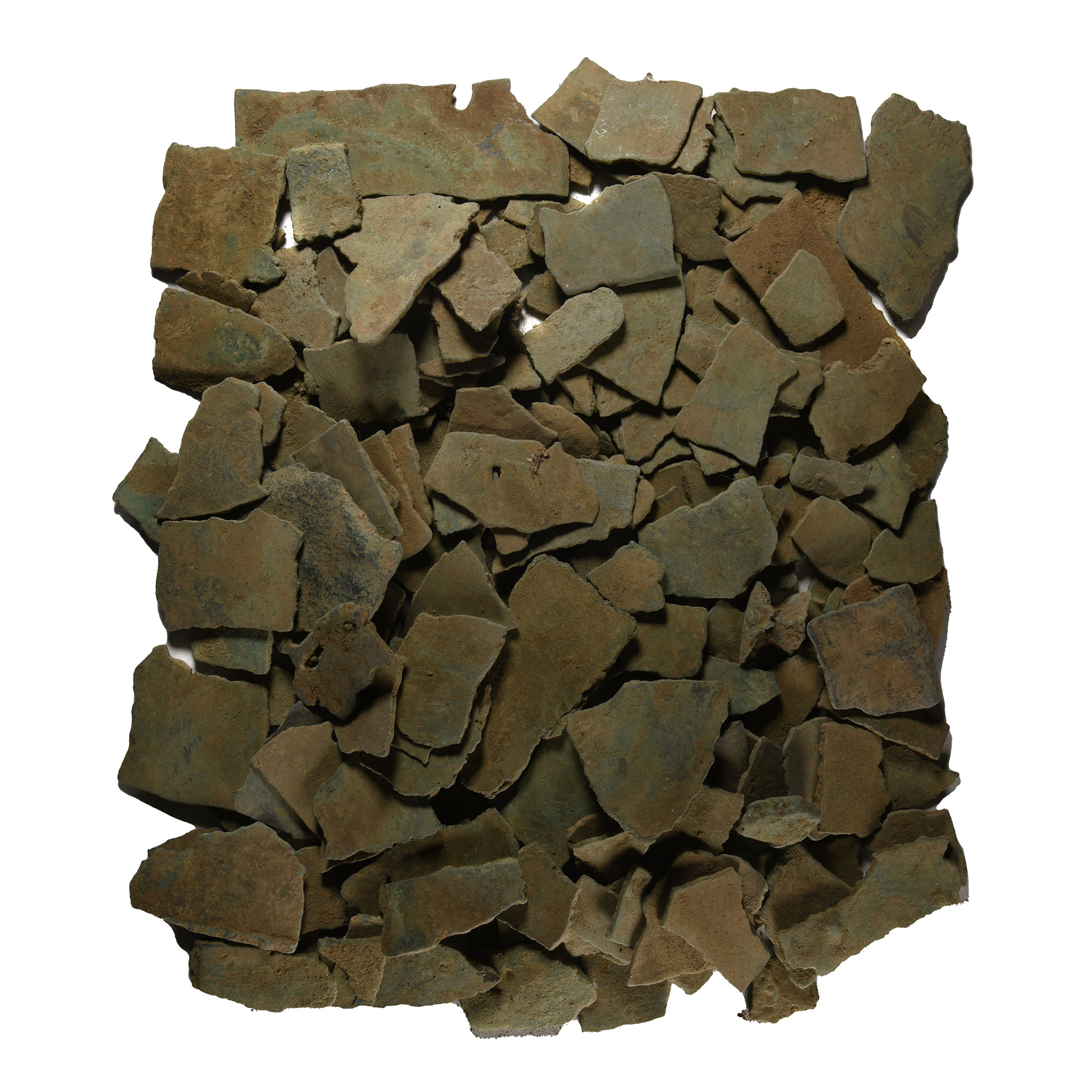 Medieval Bronze Plate Section Group