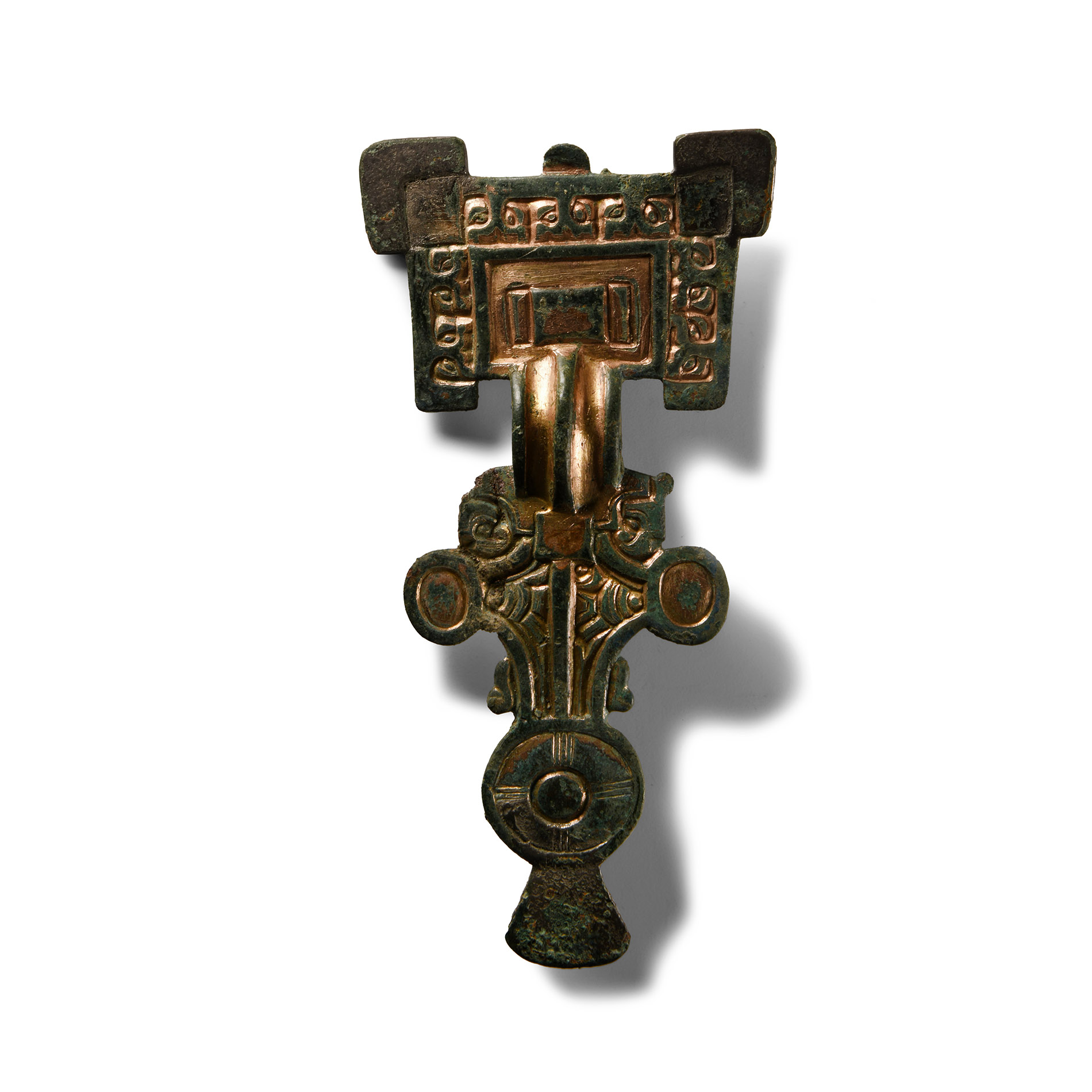 'The Dullingham' Anglo-Saxon Gilt Bronze Great Square-Headed Brooch