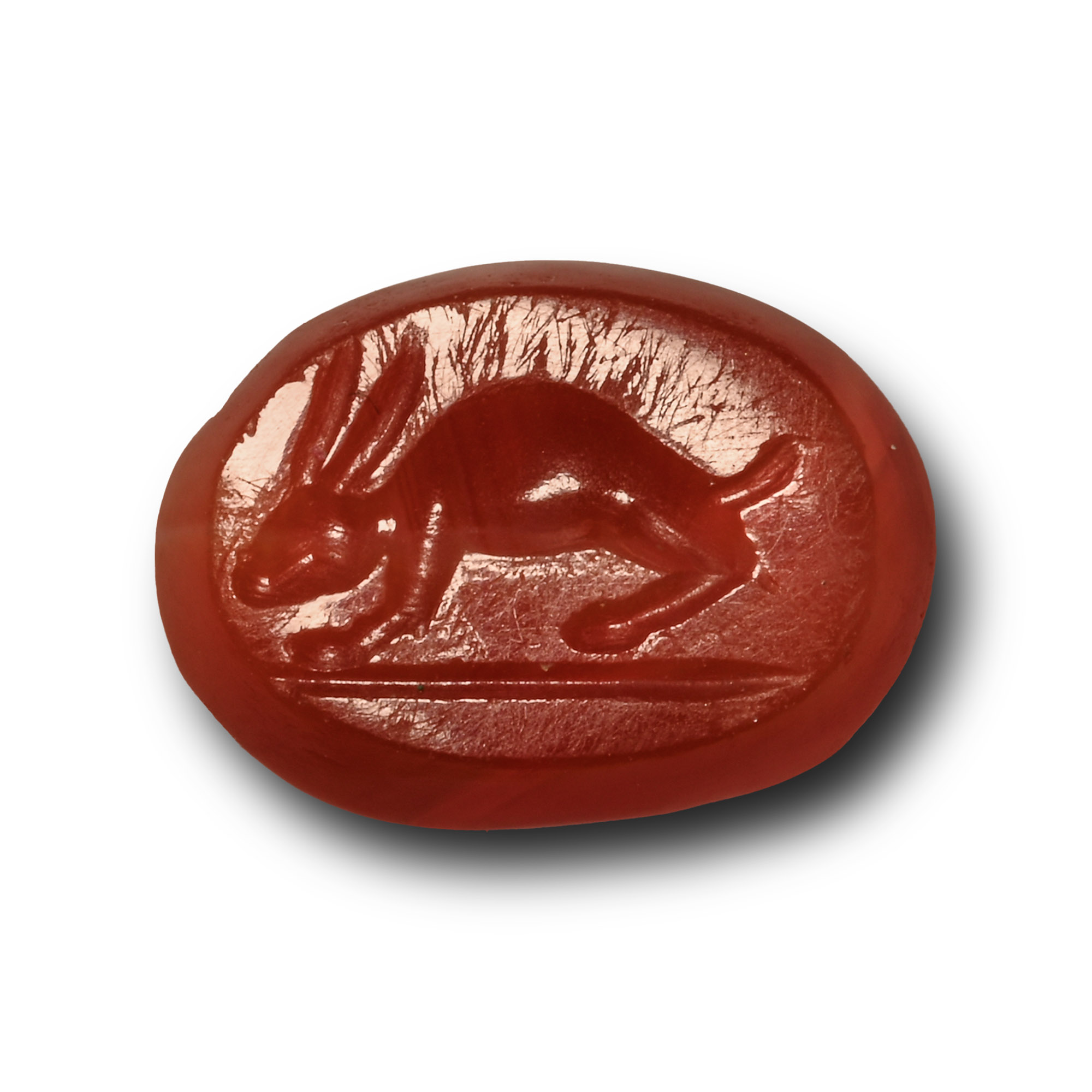Roman Carnelian Gemstone with Hare