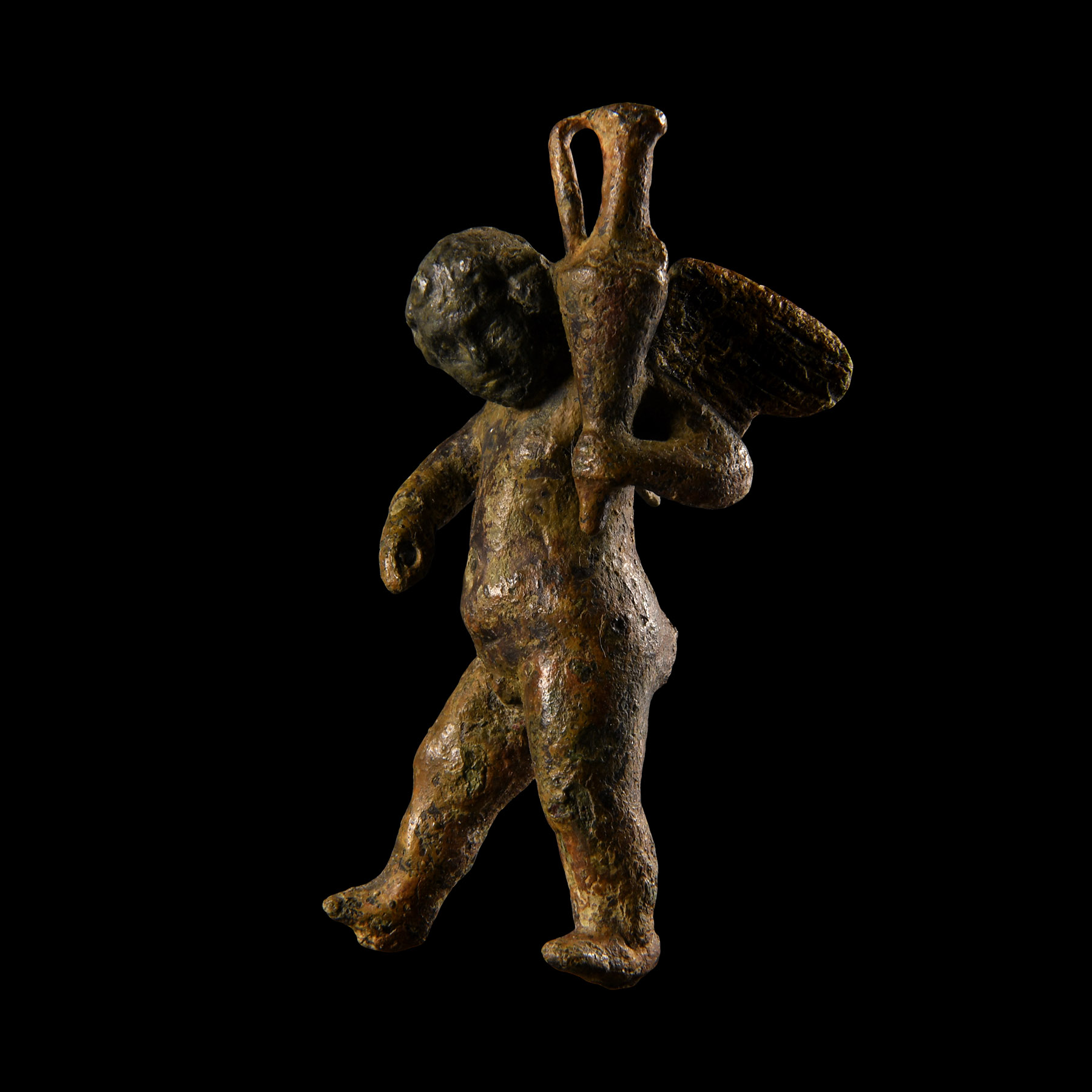 Roman Bronze Statuette of Eros