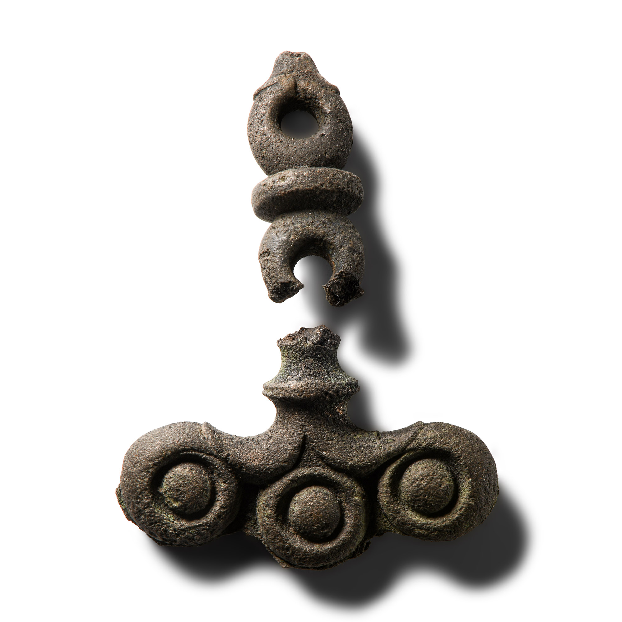 Iron Age Celtic Bronze Mirror Handle