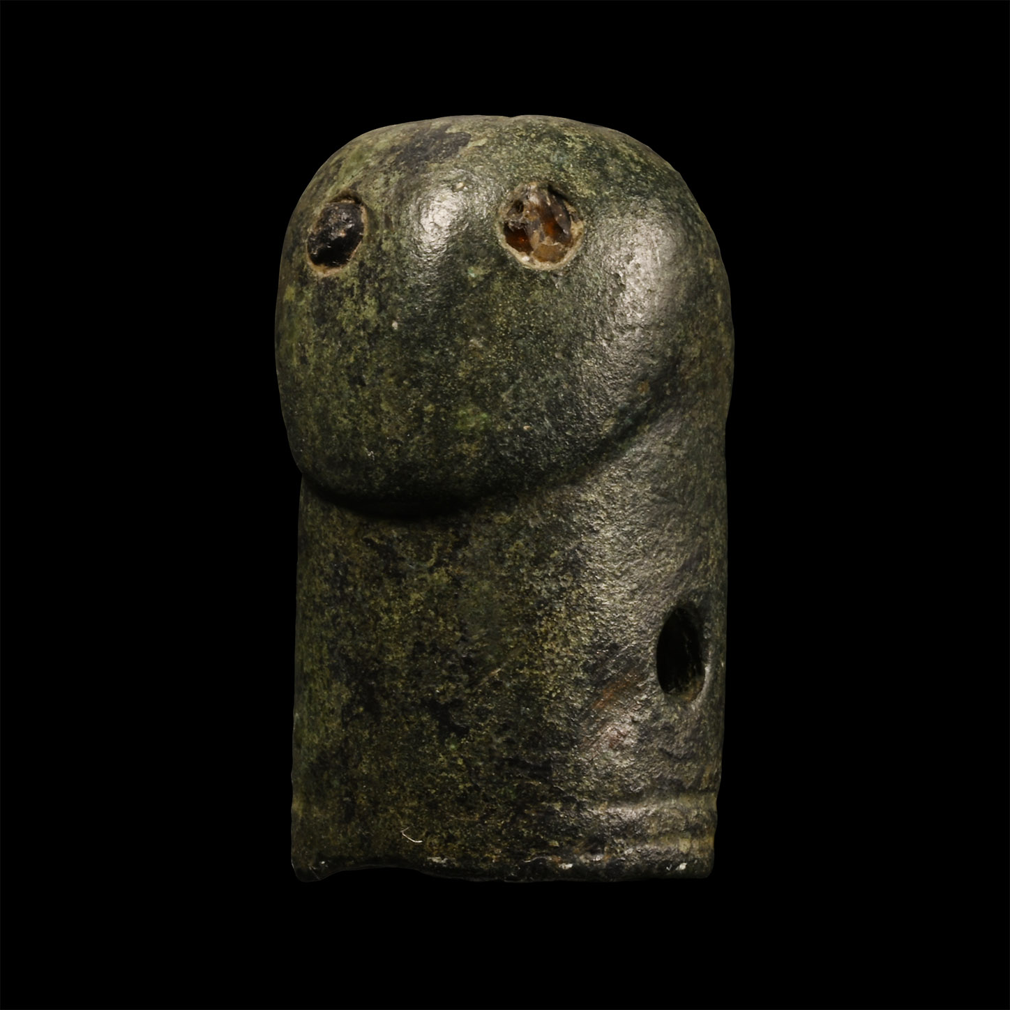 Iron Age Celtic Bronze Phallic Head Terminal