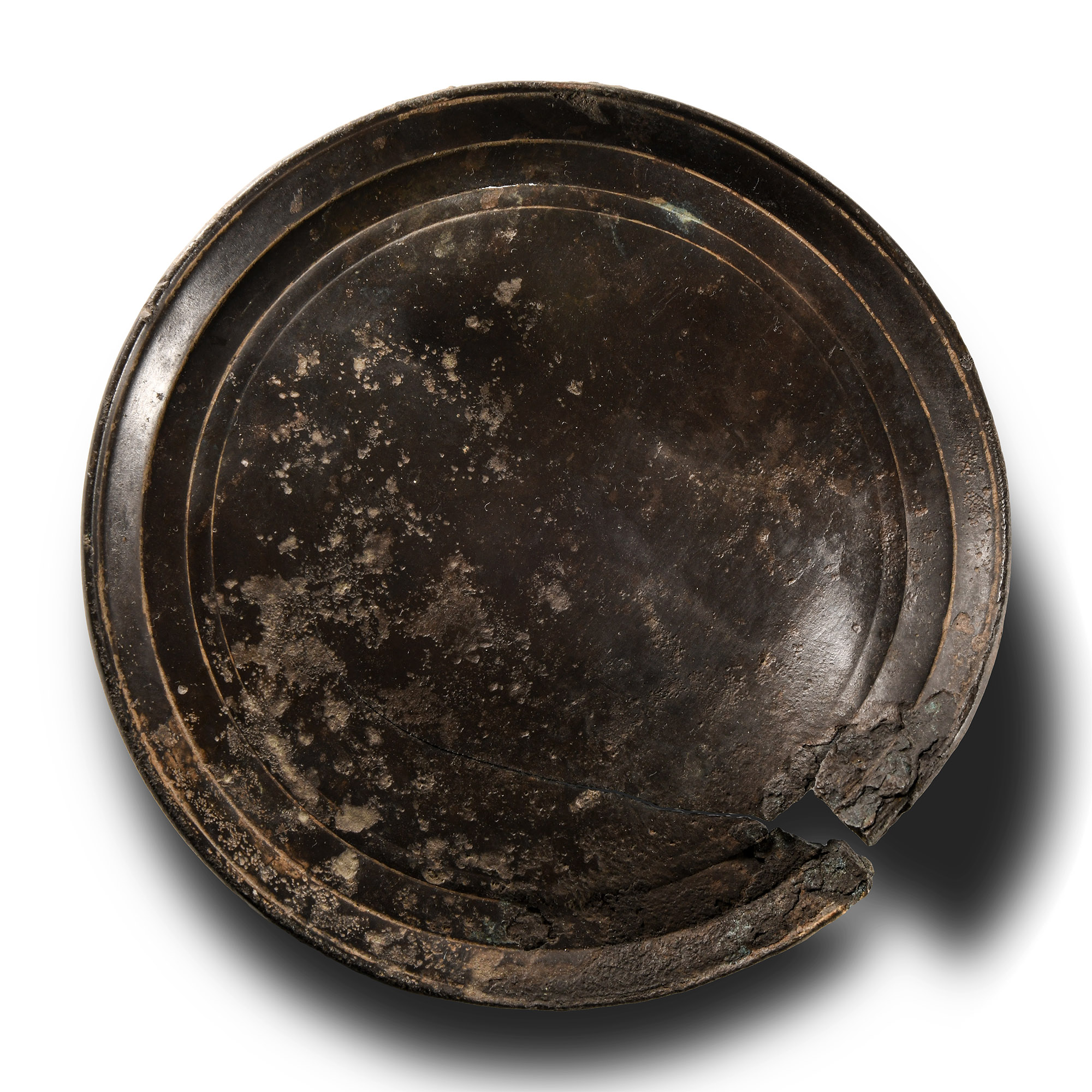 Roman Bronze Disc Mirror