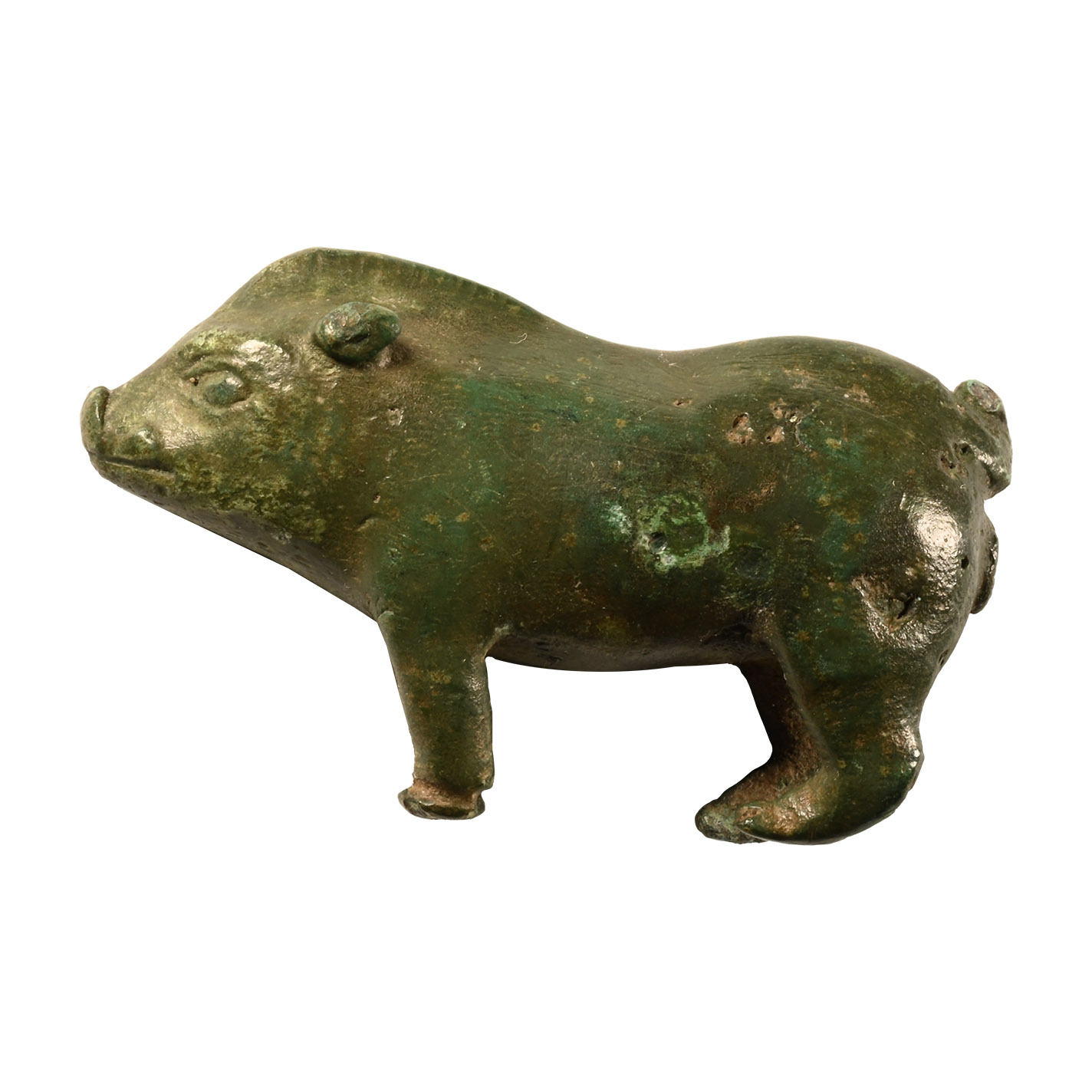 Roman Bronze Boar Statuette