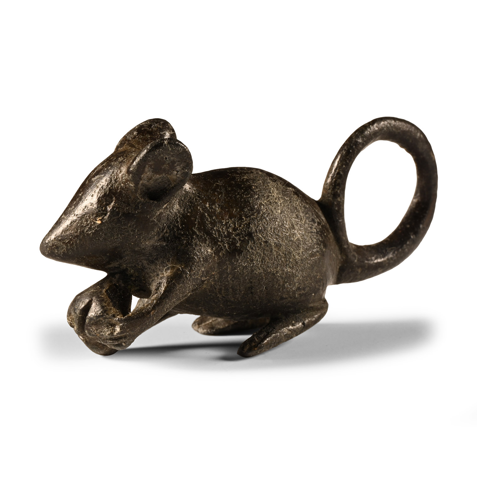 Roman Bronze Mouse Statuette