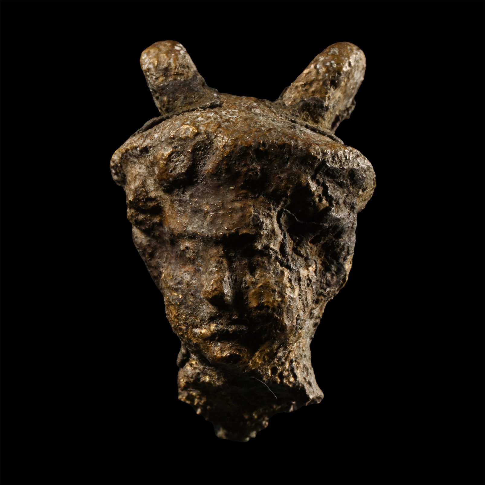 Roman Bronze Statuette Head of Mercury
