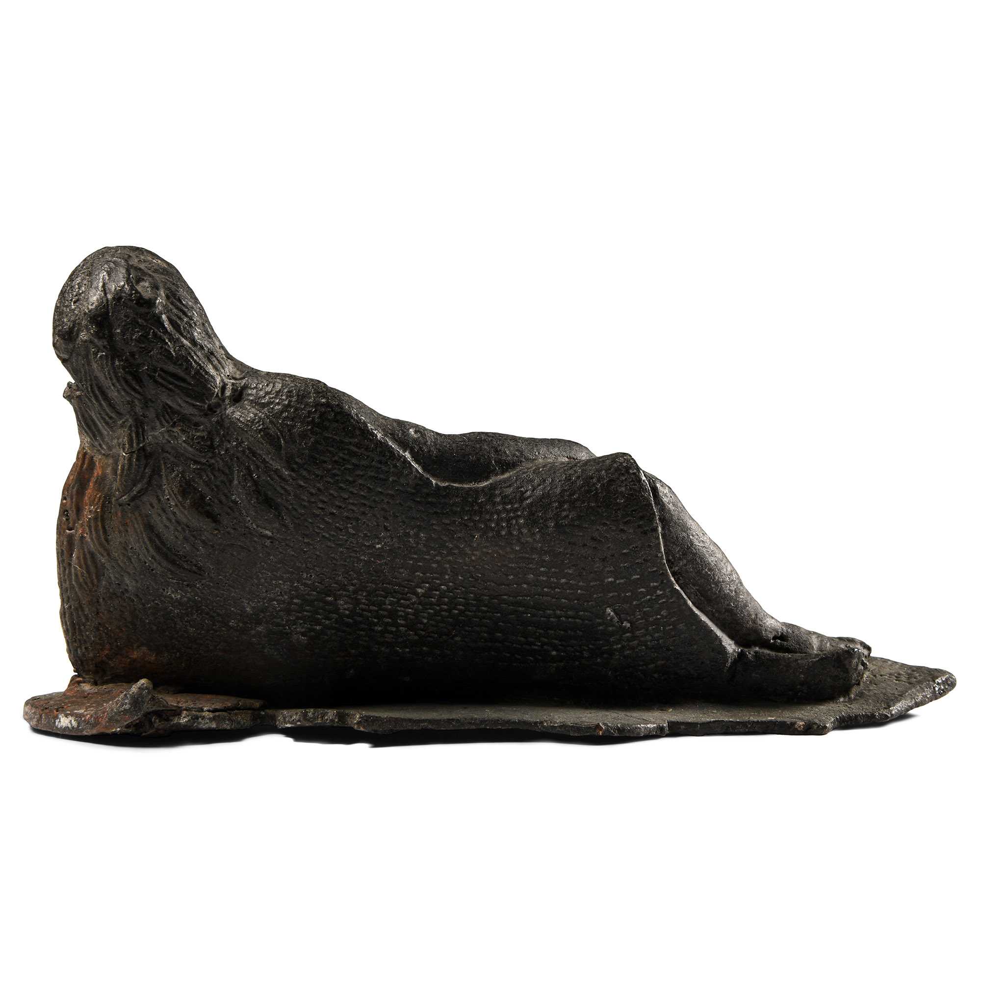 Roman Bronze Reclining Hercules Statuette