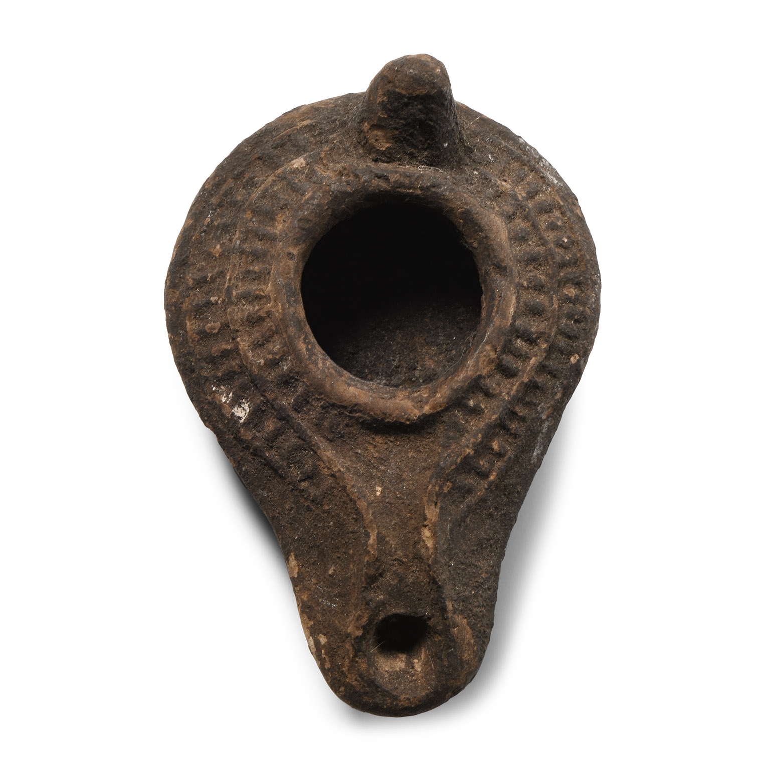 Roman Buffware Slipper Oil Lamp