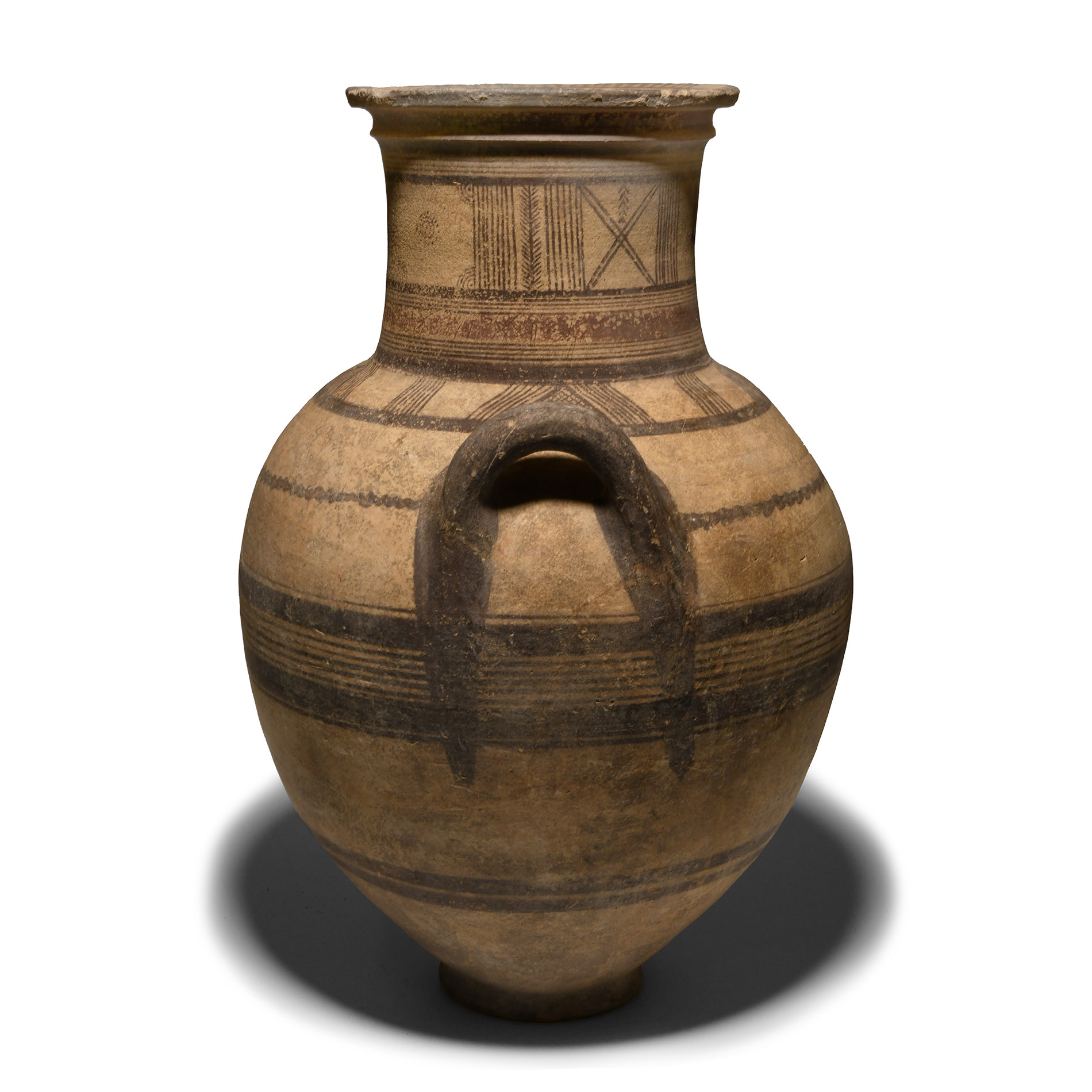 Very Large Cypriot Bichrome Ware Pottery Amphora