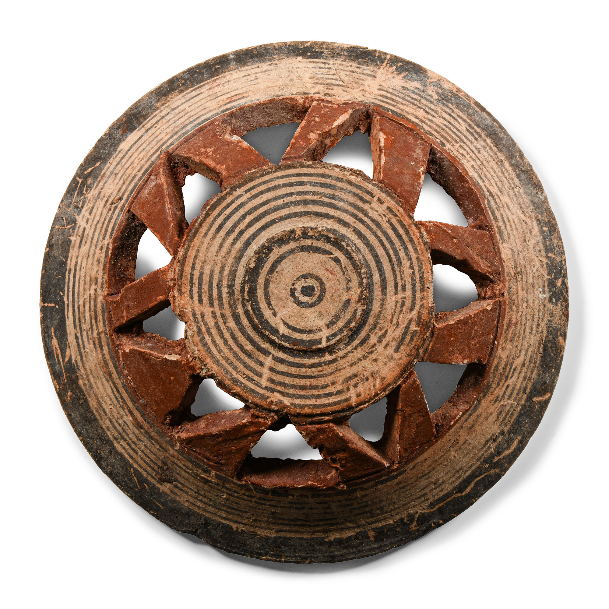 Cypriot Bichrome Ware Openwork Dish