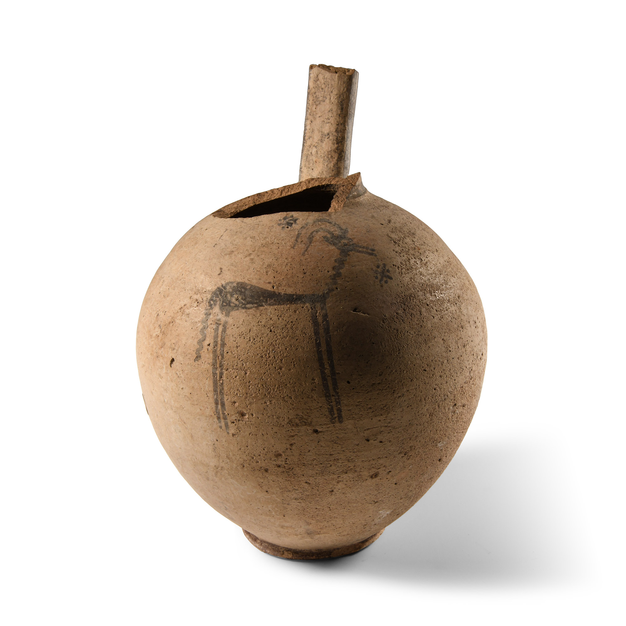 Cypro-Mycenaean Terracotta Vessel with Ibex