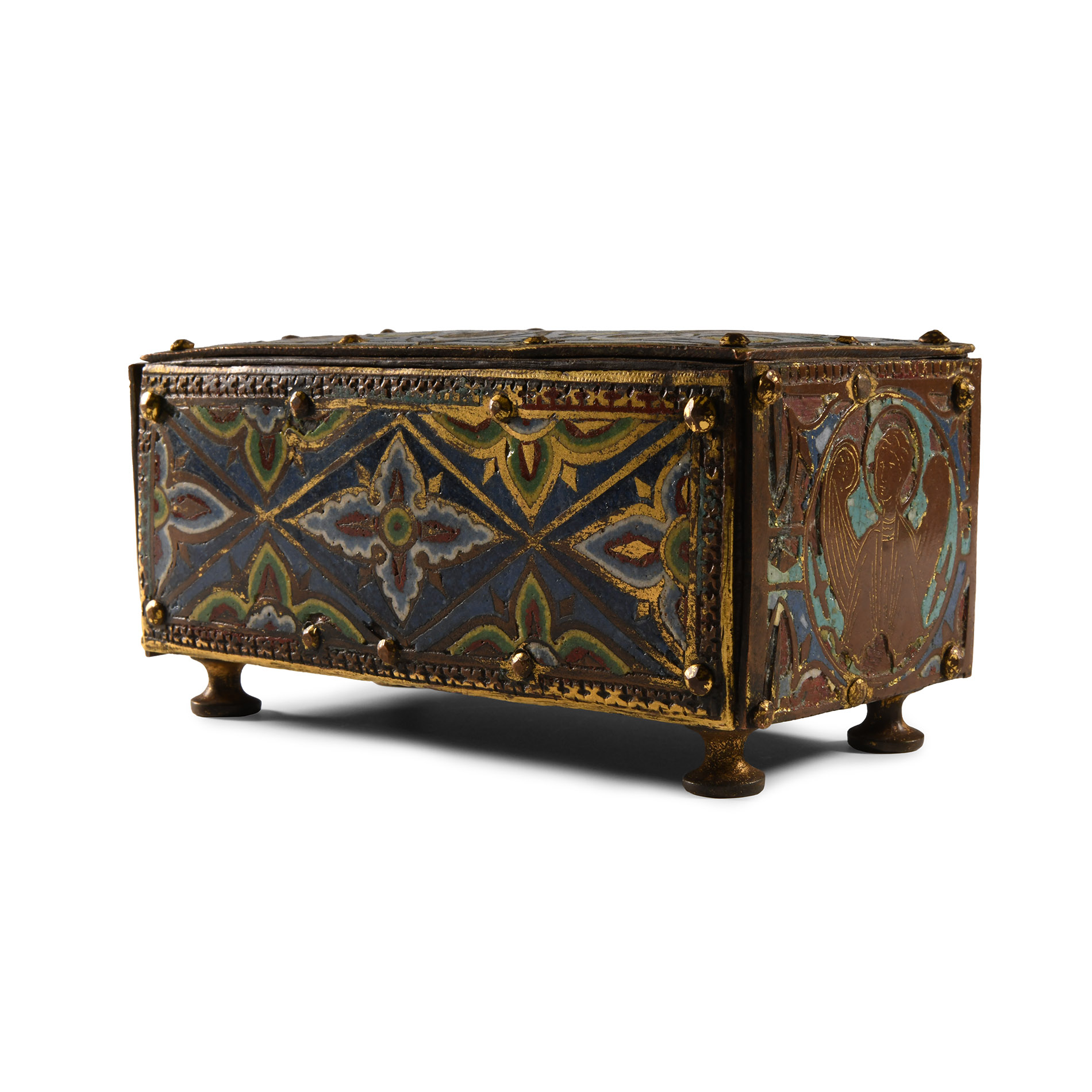 Medieval Chrismatory with Limoges Panels