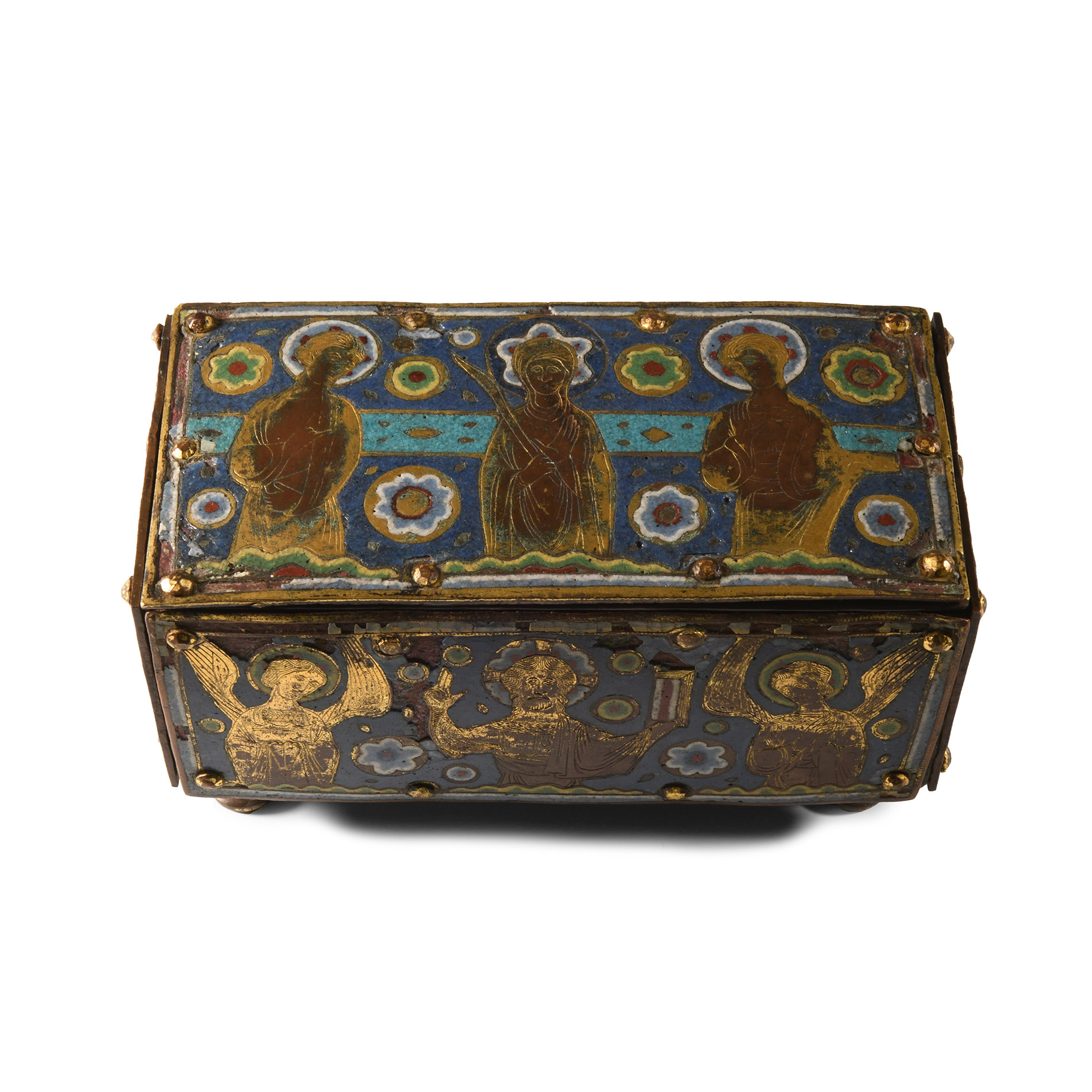 Medieval Chrismatory with Limoges Panels