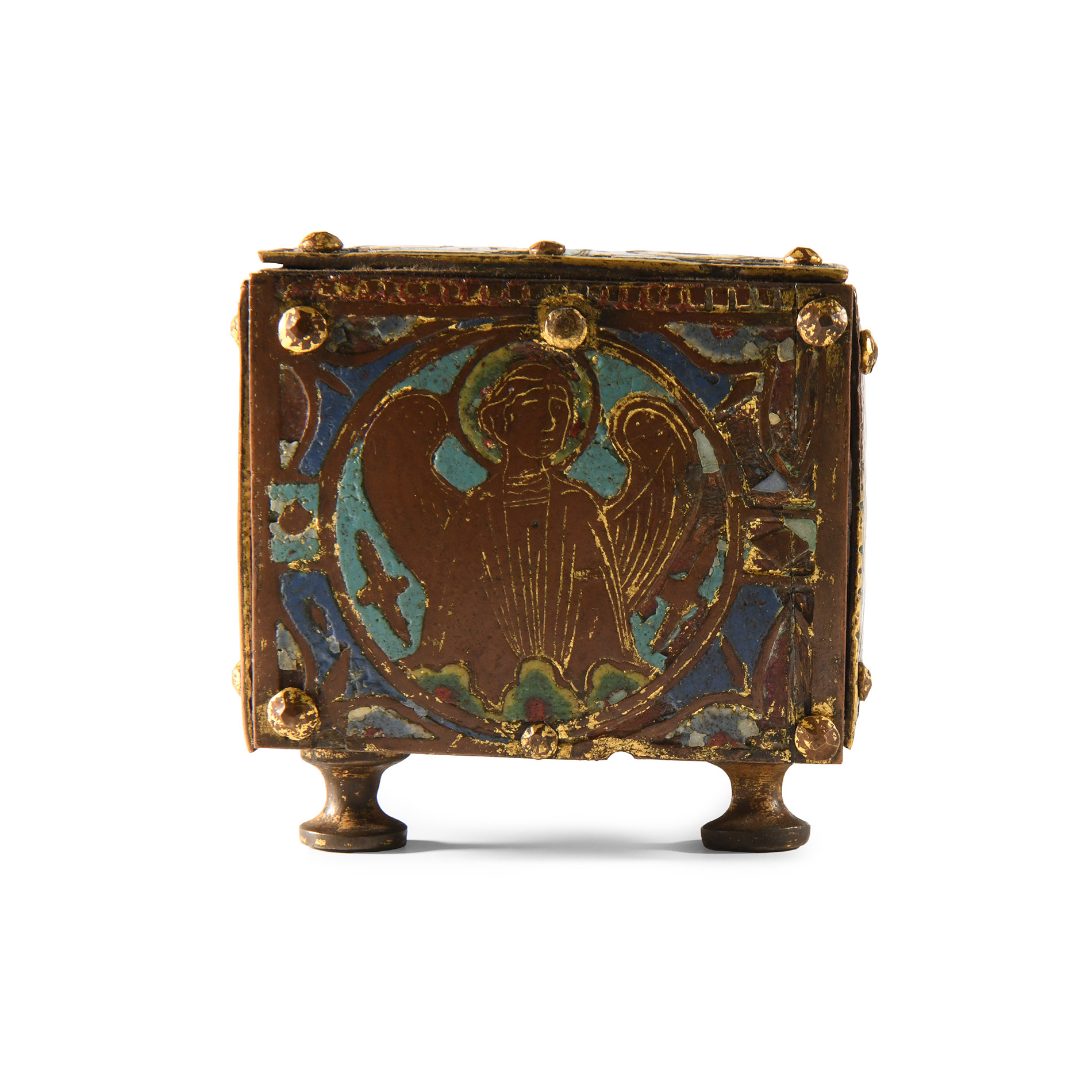 Medieval Chrismatory with Limoges Panels